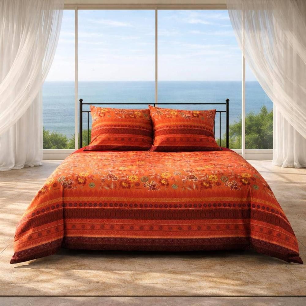 Bassetti Bettwäsche Bettwäsche Varigotti O1 200 x 200 cm von Bassetti, Mako Satin, 3 teilig