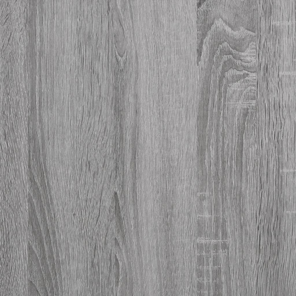50x35x55,5cm mit Sonoma Rollen vidaXL Grau Grau Holzwerkstoff Grau (1-St) Beistelltisch Sonoma | Sonoma Beistelltisch