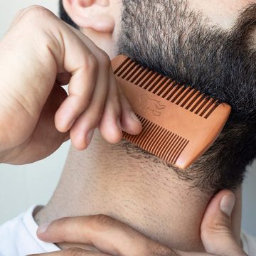 Camden Barbershop Haarbürste Ultraleichter Bartkamm inklusive Schutzhülle, 1-tlg., Ultraleichter Bartkamm mit Etui