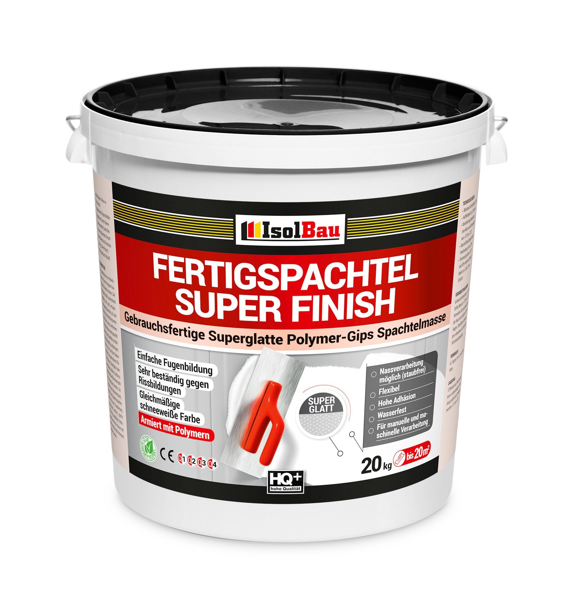 None Fertigspachtel Spachtelmasse 20kg Polymer-Gips Glättspachtel günstig online kaufen