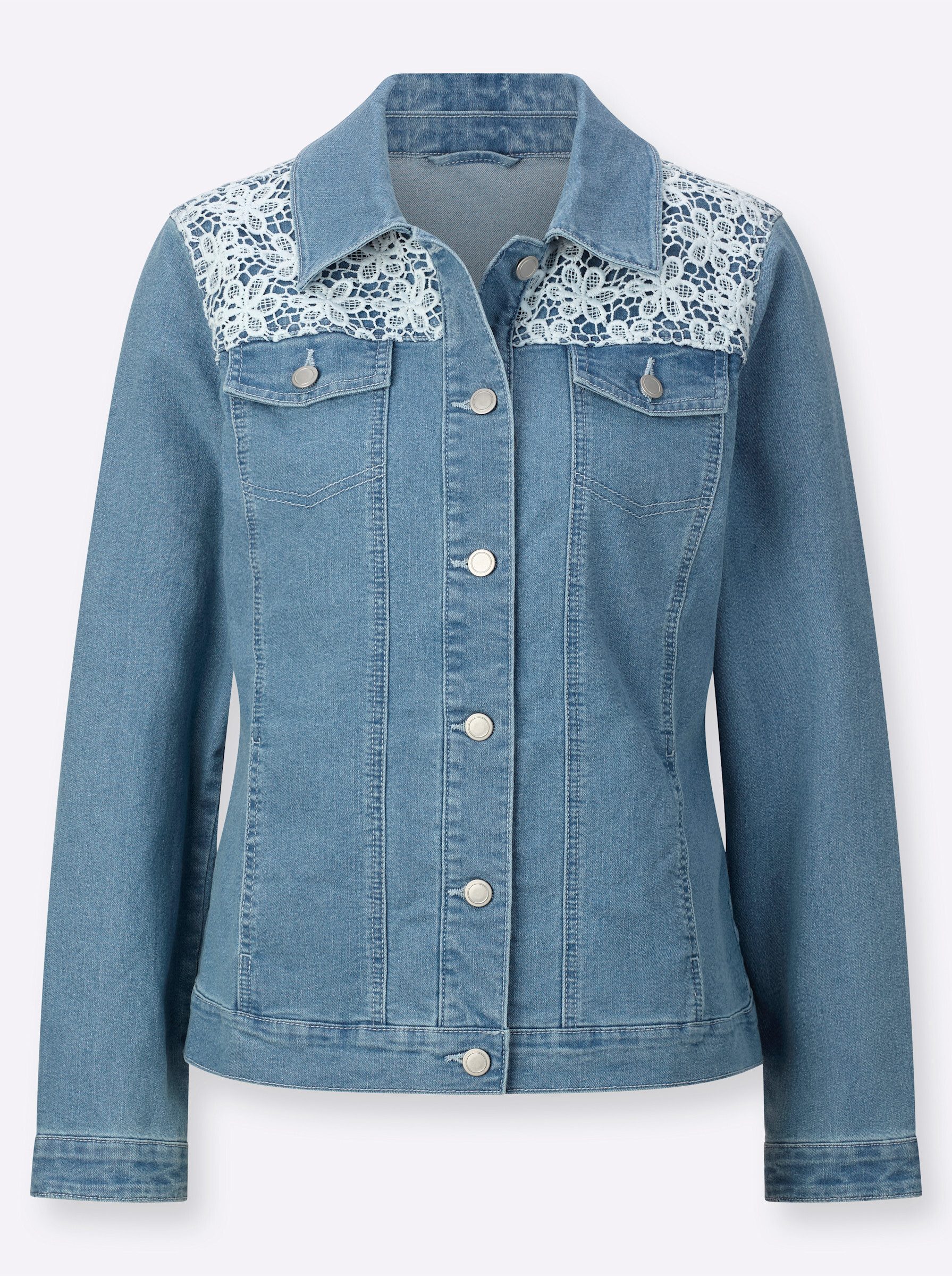 Allwetterjacke Jeans-Jacke Langarm