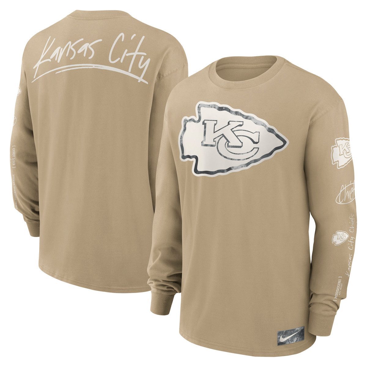 Nike T-Shirt Nike T-Shirt Kansas City Chiefs Nike Long Sleeve Max 90 günstig online kaufen