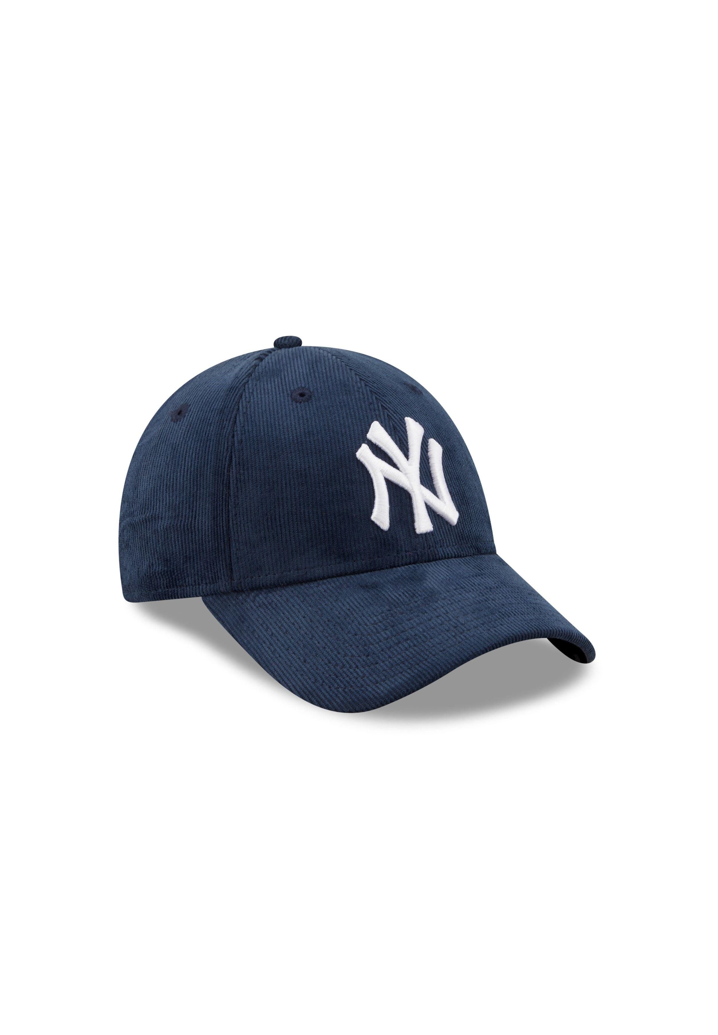New Era Baseball Cap New York Yankees Navy MLB Fashion Cord 9Forty Adjustable Women Cap New (1-St)