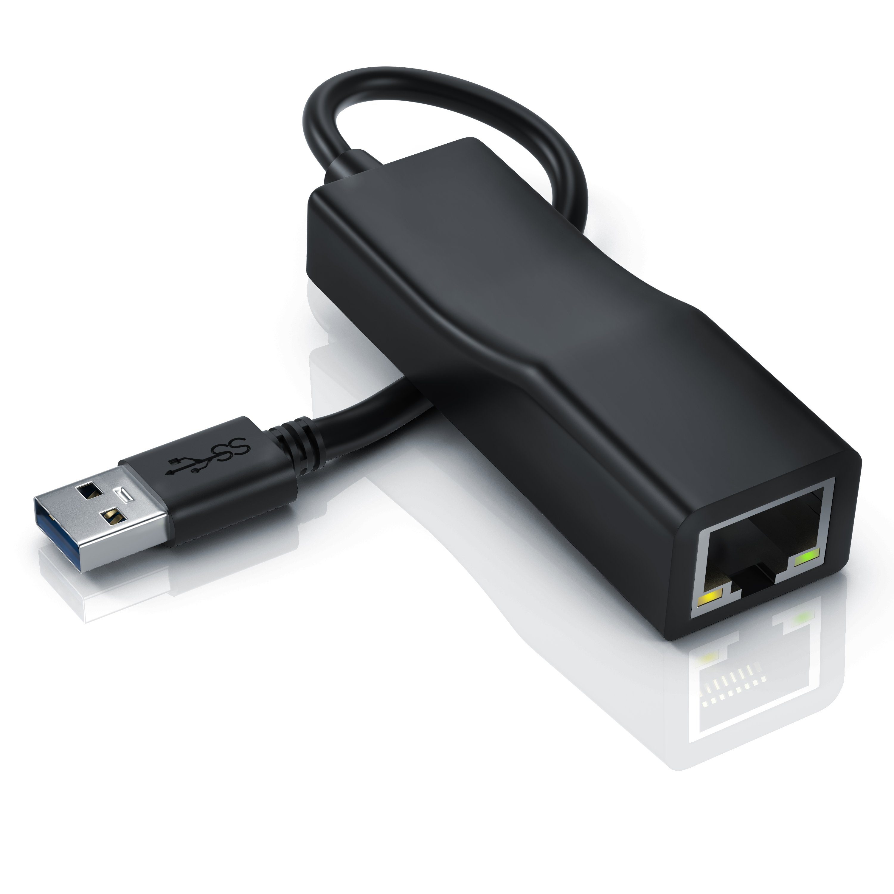 Primewire Netzwerk-Adapter, USB 3.0 Netzwerkadapter extern mit Gigabit RJ45 Anschluss