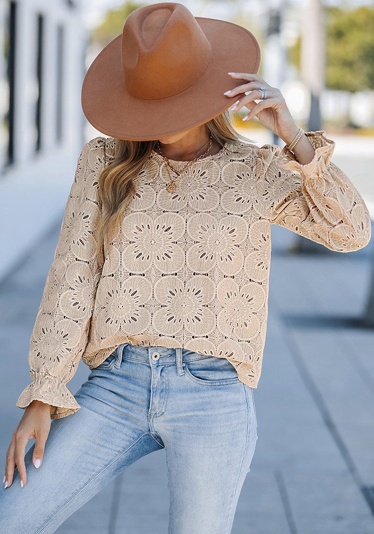 Cupshe Blusentop Romantisches Strick Top aus günstig online kaufen