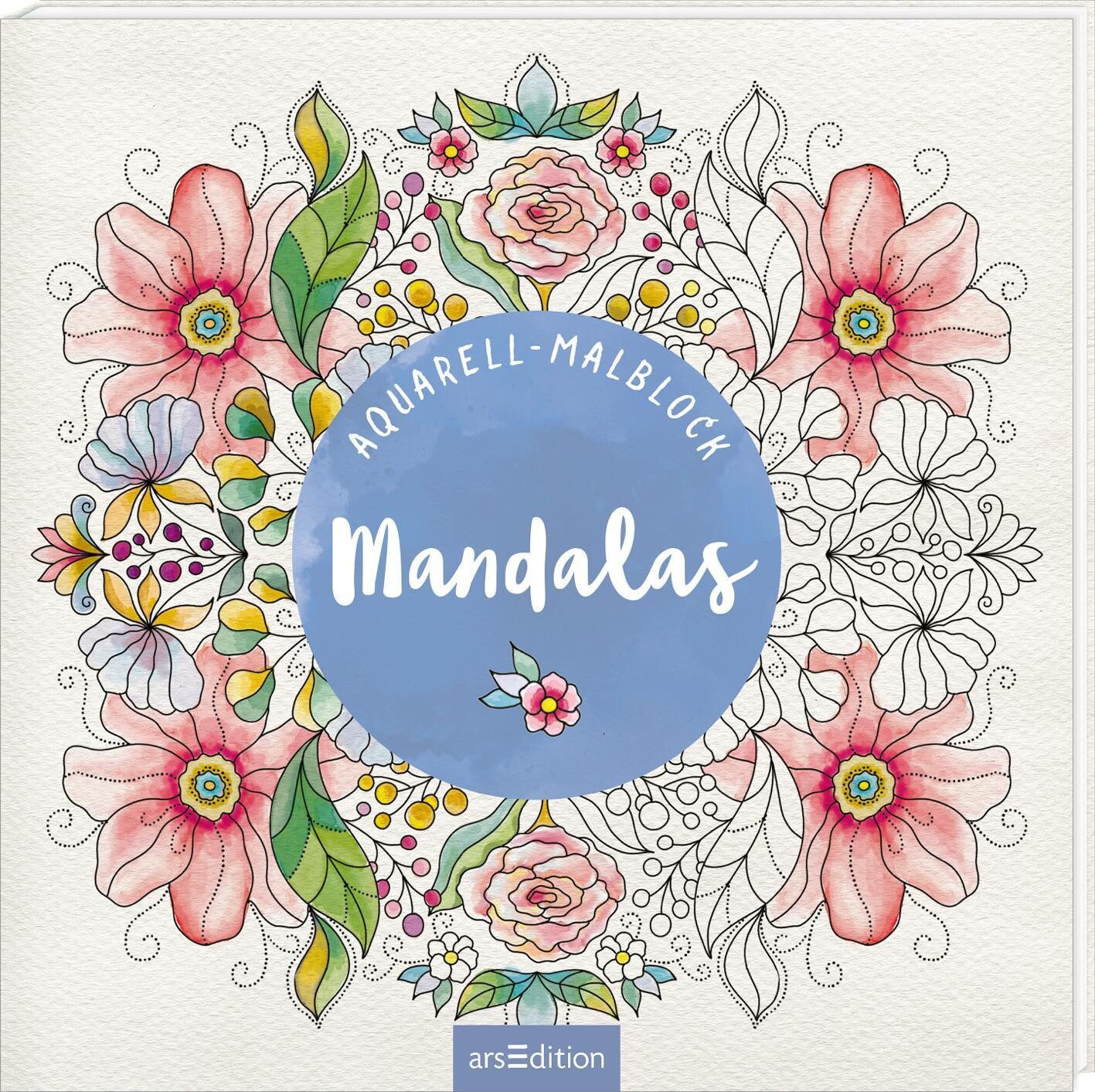 Ars Edition Fotoalbum Aquarell-Malblock – Mandalas
