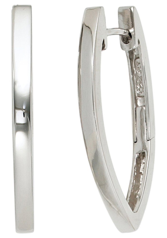 JOBO Paar Creolen, oval 925 Silber günstig online kaufen