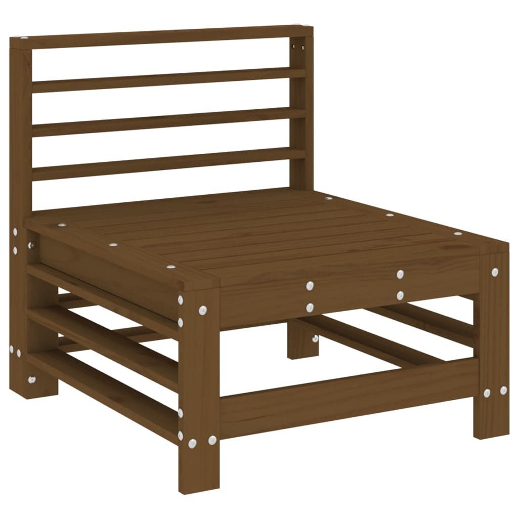 vidaXL Sofaelement Garten-Mittelsofa Honigbraun Massivholz Kiefer günstig online kaufen