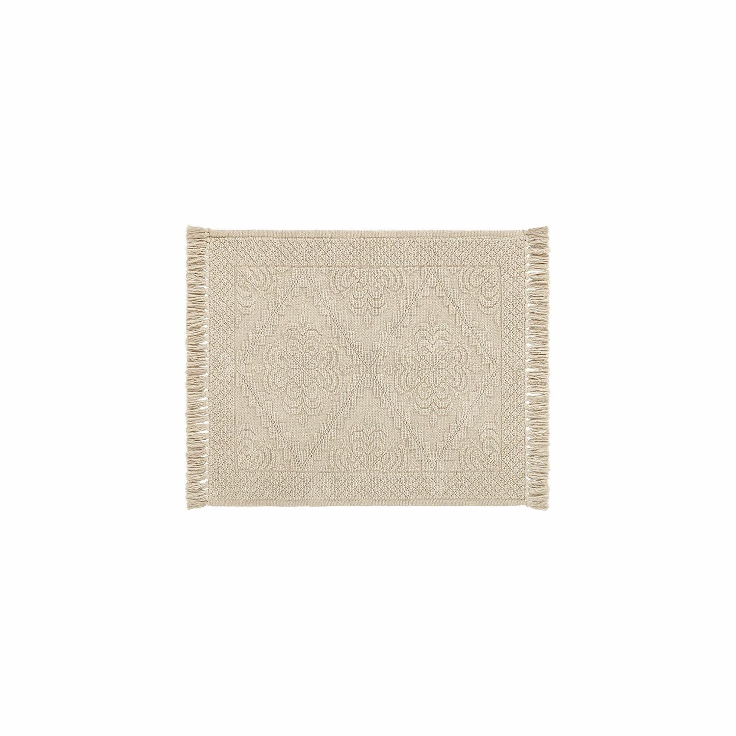 Mirabeau Badematte Badematte Mivorex beige, Höhe 400 mm, 100% Baumwolle