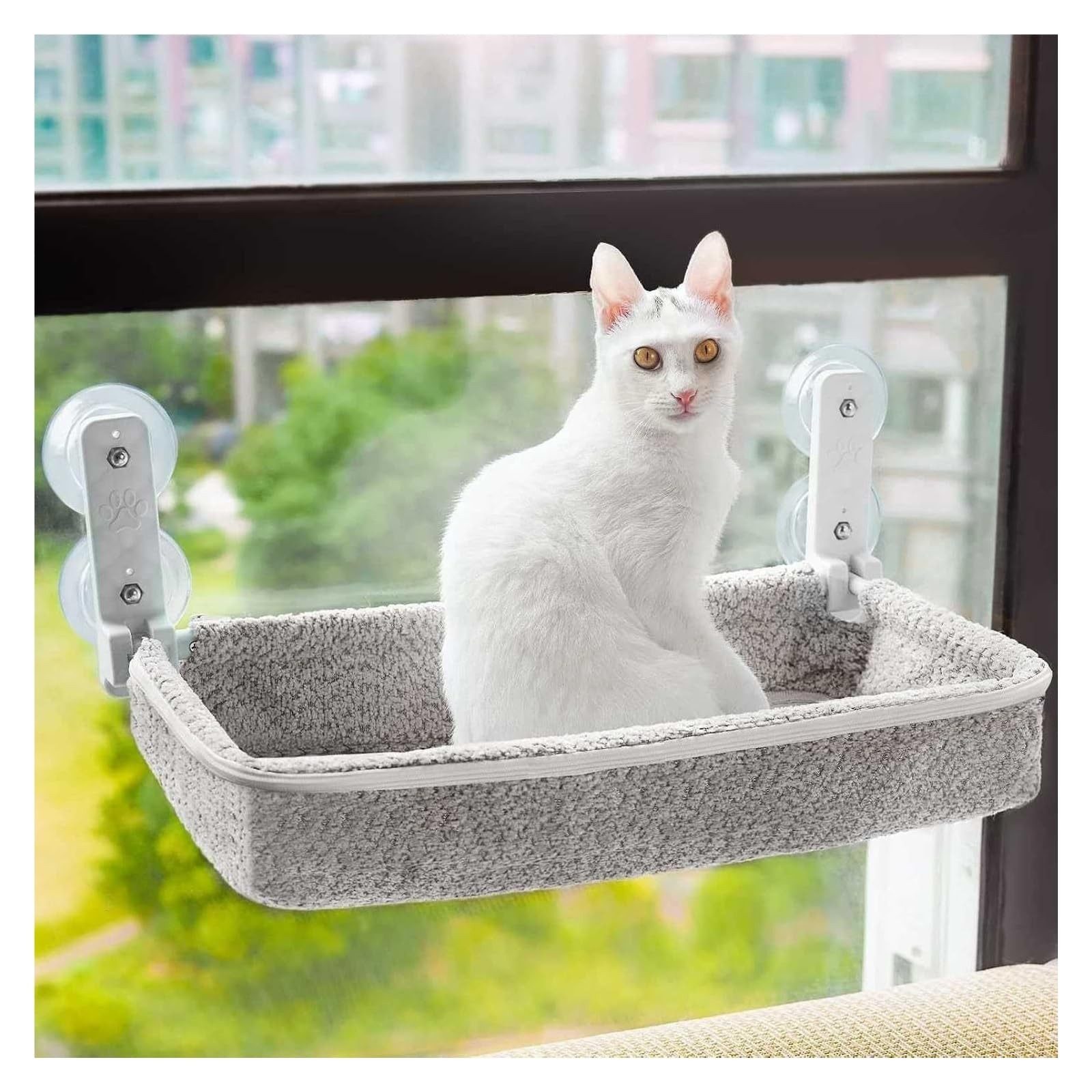 SURFOU Katzen-Hängematte Katzenfensterliege Katzen hängematte mit Saugnäpfe günstig online kaufen