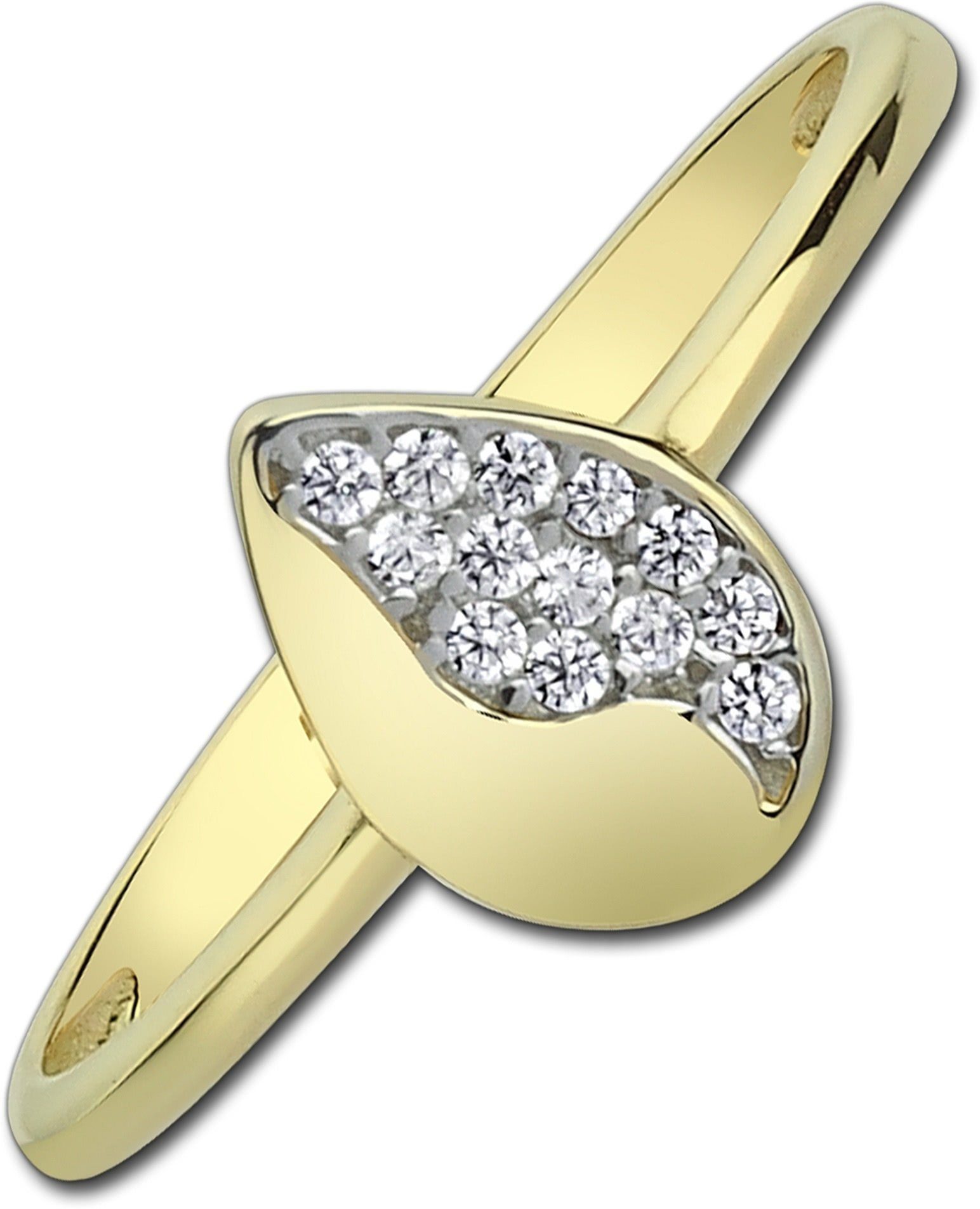 Balia Goldring Balia Damen Ring aus 333 Gelbgold (Fingerring), Fingerring Größe 56 (17,8), 333 Gelbgold - 8 Karat (Blatt gold) Gold 3