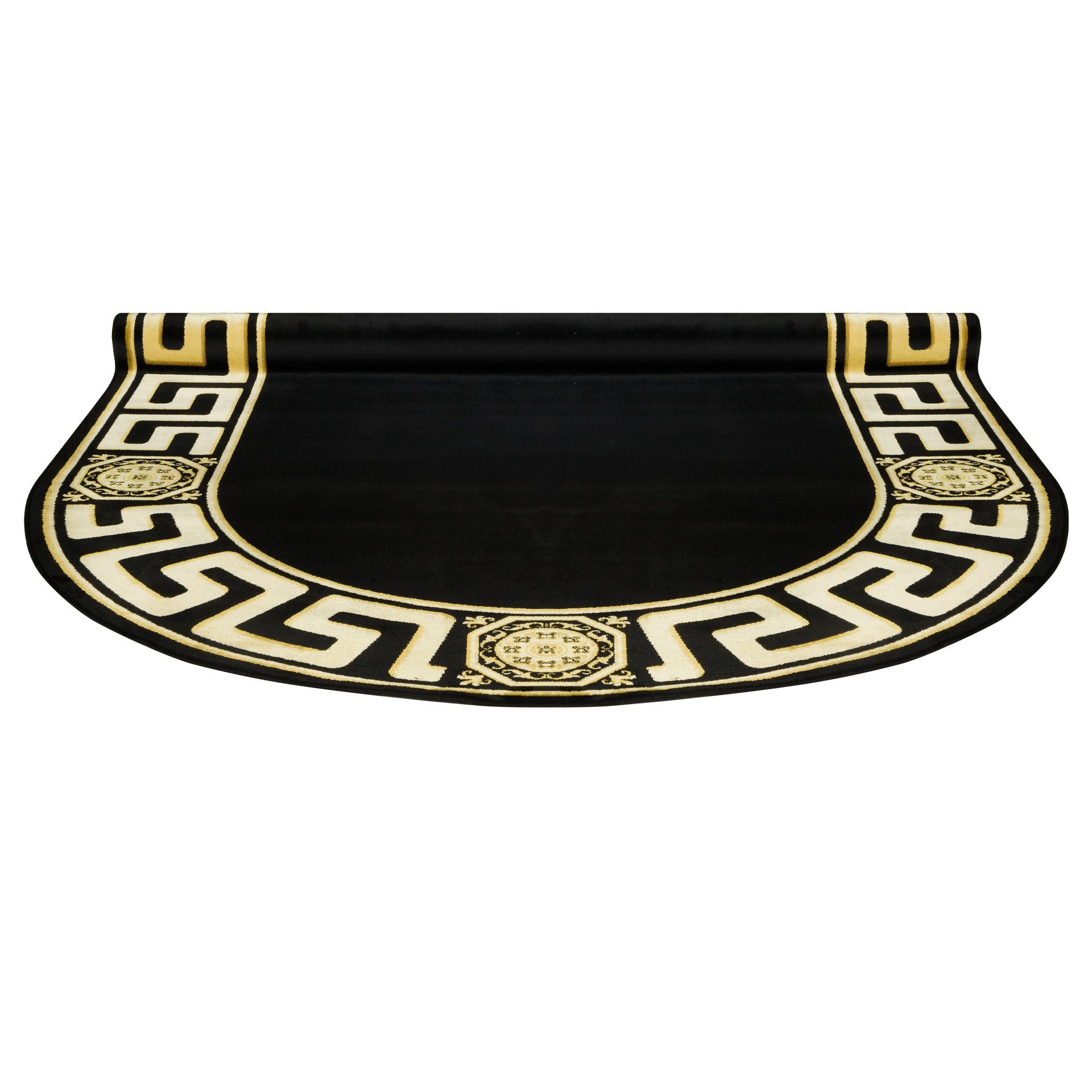 Belle Arti Teppich Mäander Teppich Oval Schwarz art 641 152 cm x 230 cm Oval, Oval