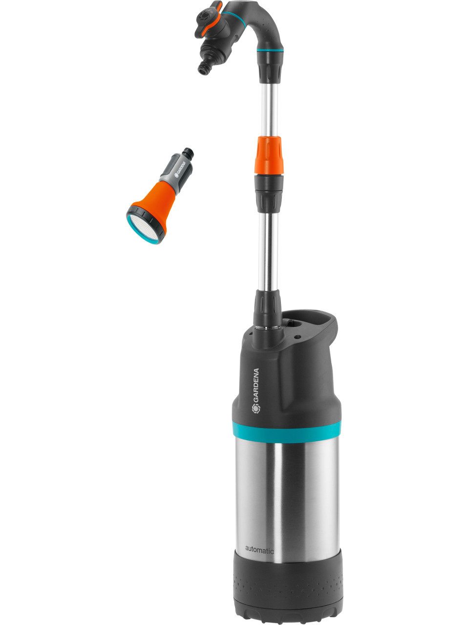 Tauchpumpe Gardena Regenfasspumpe 4700 l/h 23 m 550 Watt inox