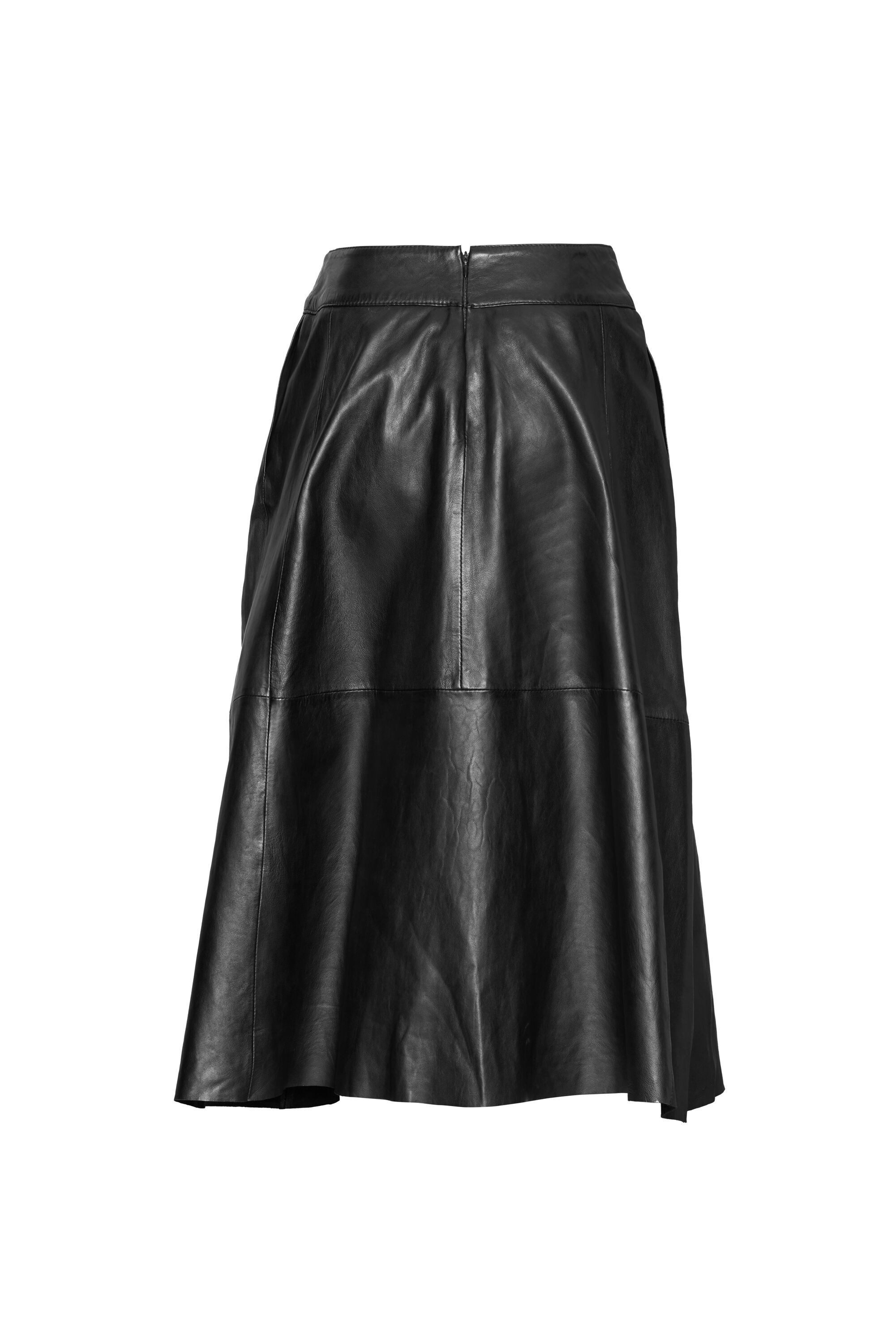 bugatti Lederrock in Midi-Länge für eine elegante Optik günstig online kaufen