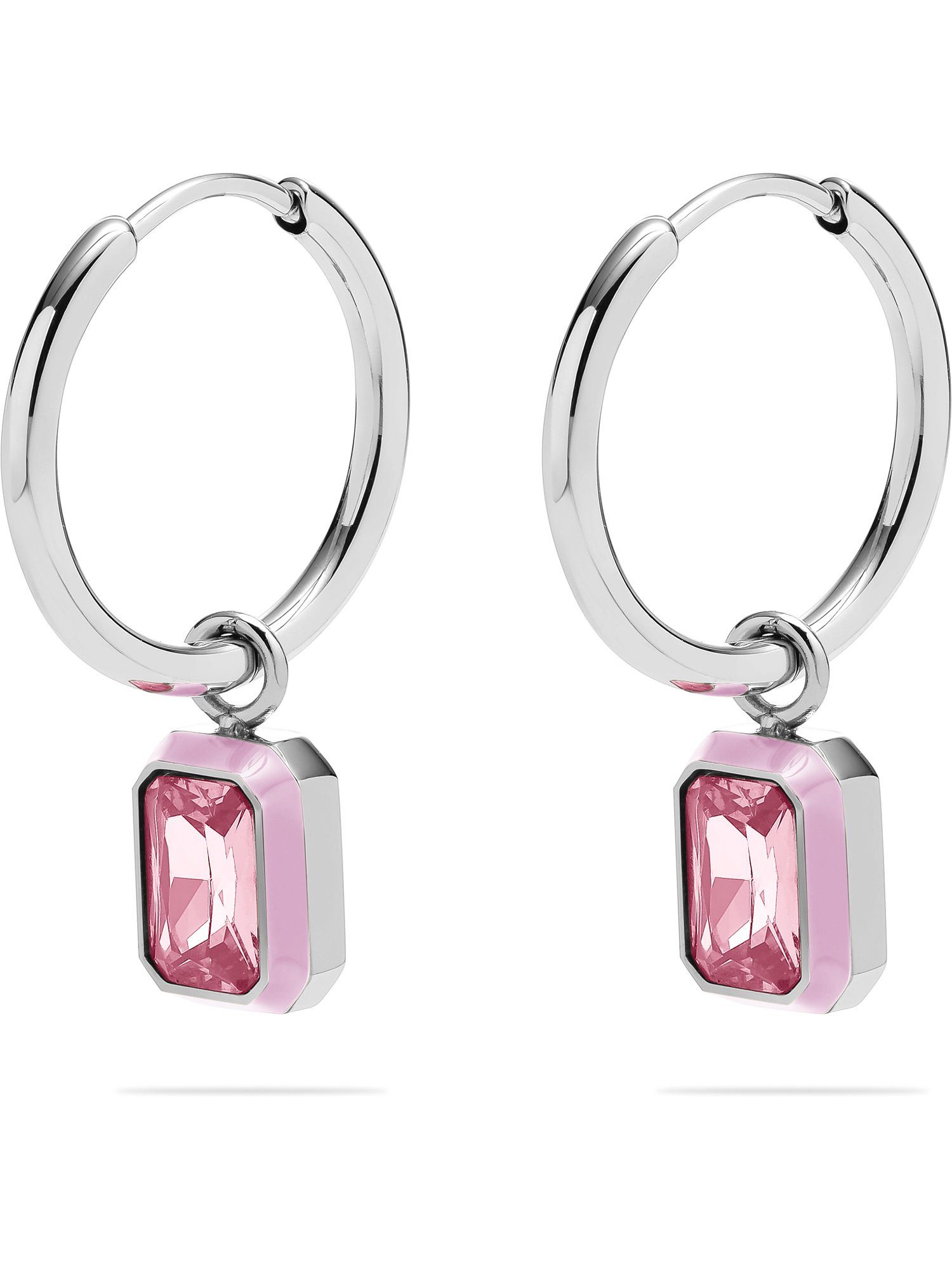 Esprit Paar Creolen ESPRIT Damen-Creolen Edelstahl, Farbstein 2 Zirkon (Paa günstig online kaufen