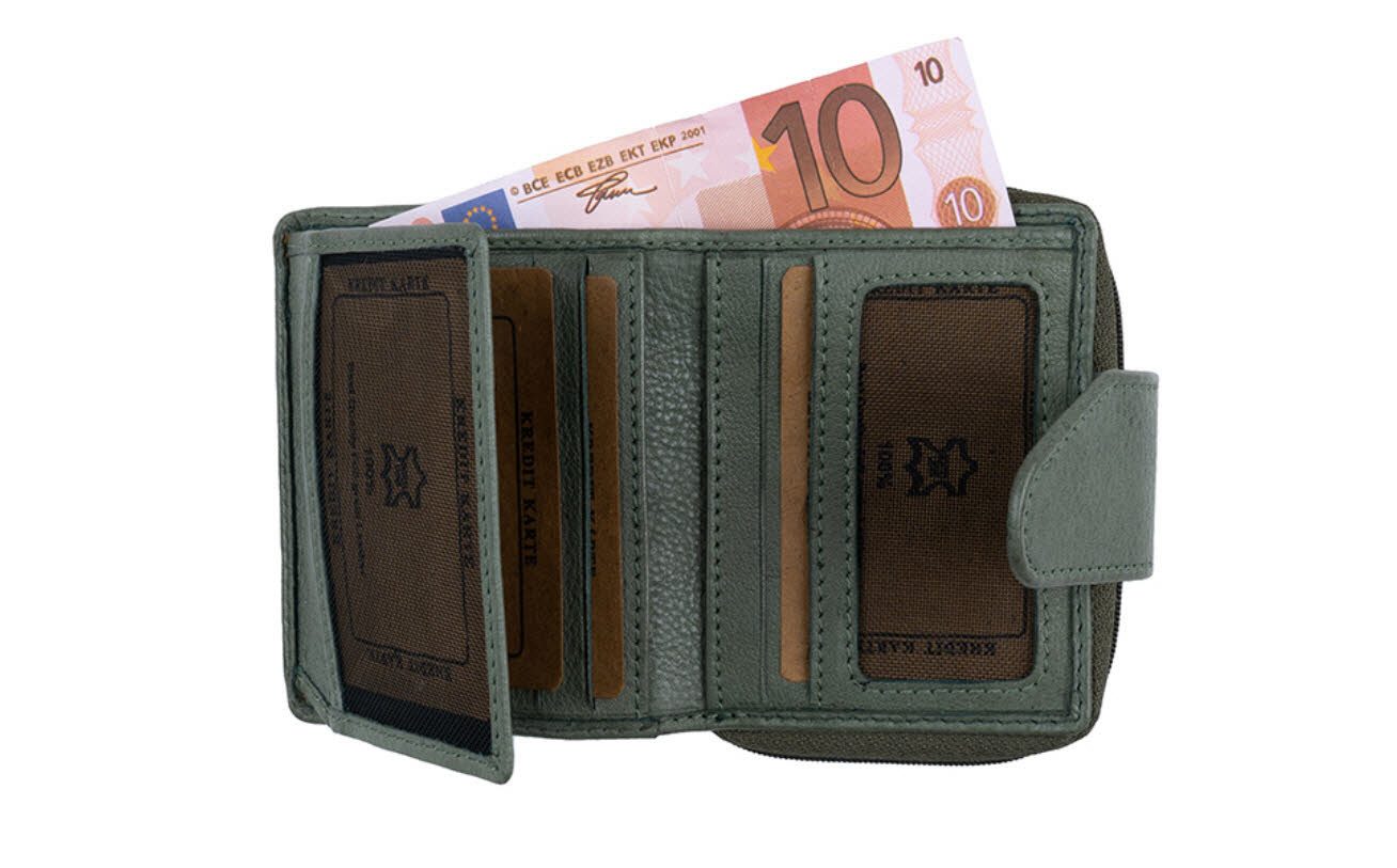 HJP Geldbörse Reißverschlussbörse