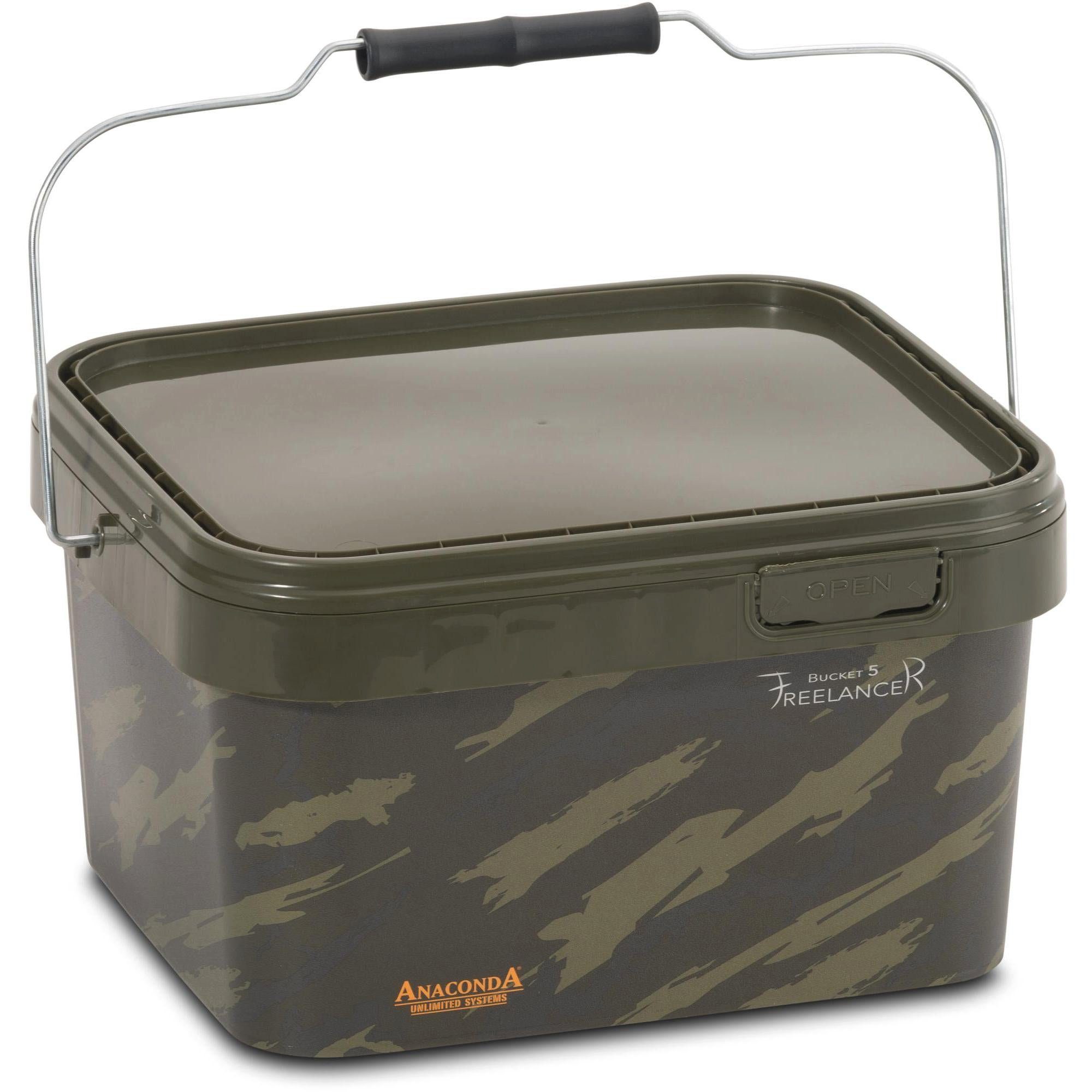 Anaconda Köderfischeimer Anaconda Freelancer Bucket 5l Square / Futtereimer