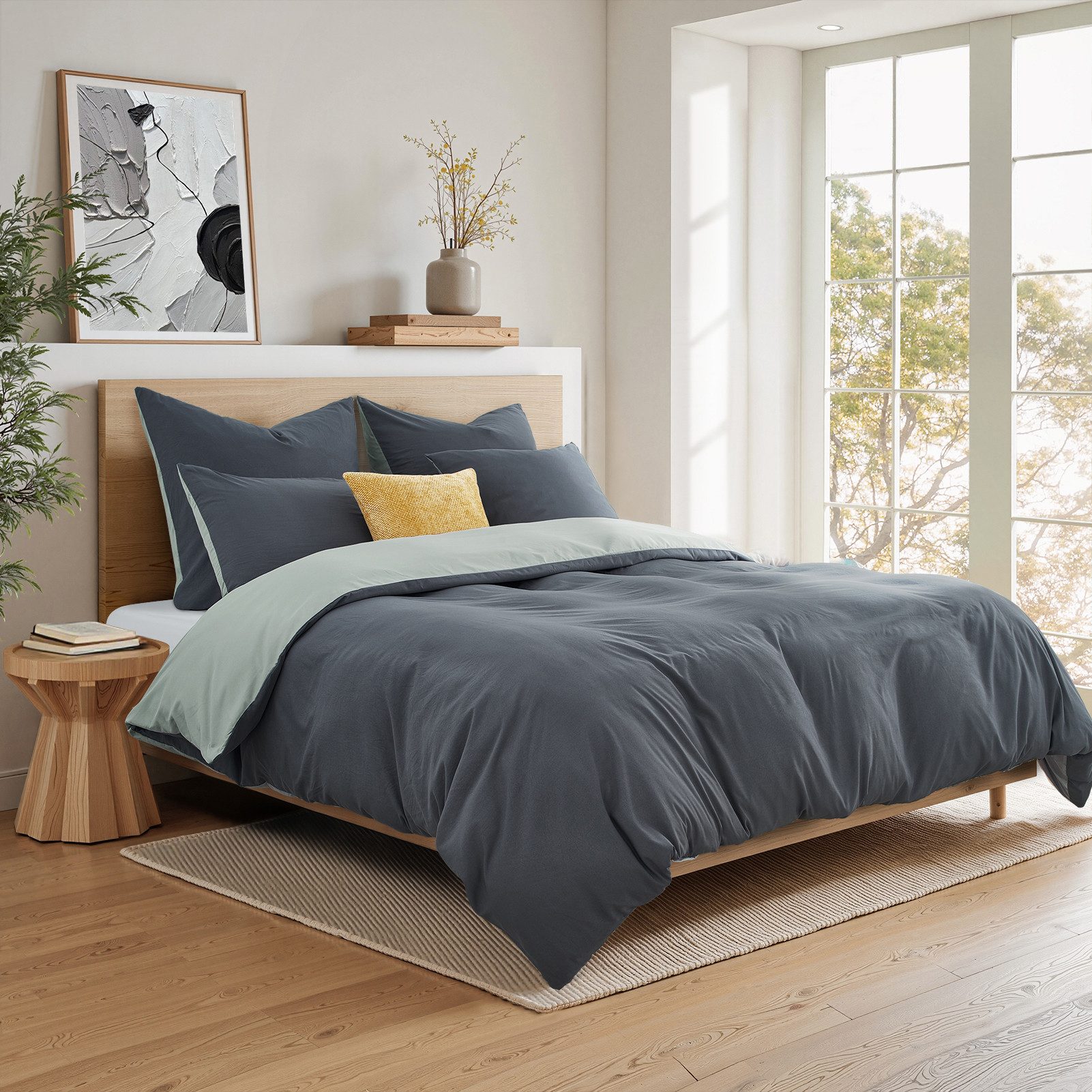 Topfinel Bettwäsche 135x200cm, Seersucker Bettwäsche-Sets, bügelfrei, aller günstig online kaufen