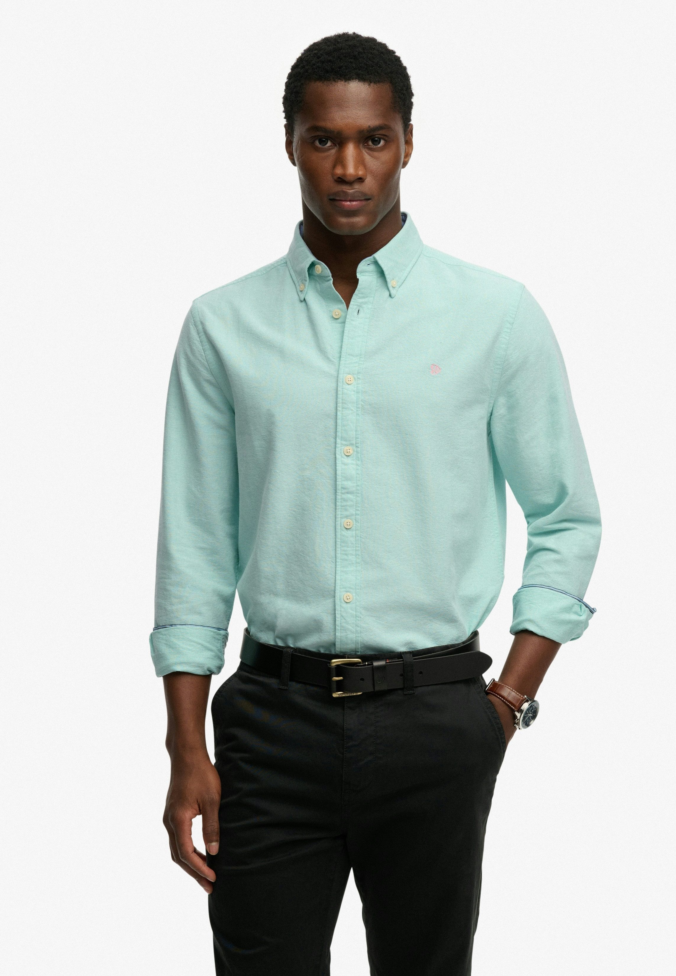 Superdry Langarmhemd PREPPY OXFORD L/S SHIRT Baumwolle, regular fit