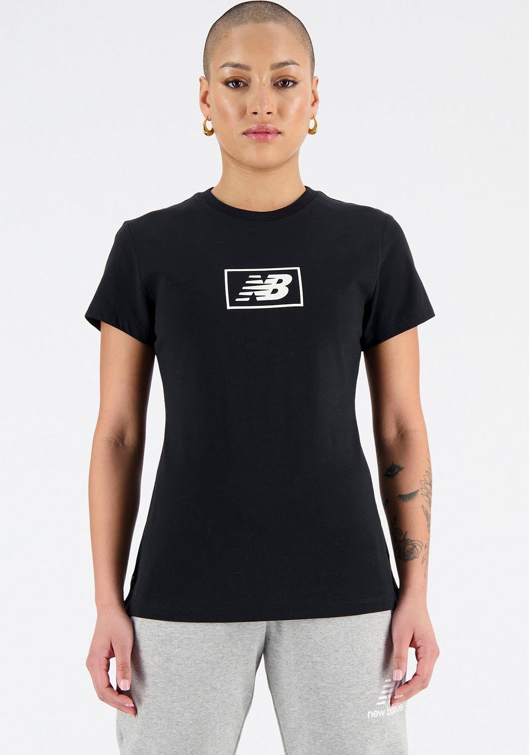 New Balance T-Shirt, New Balance-Grafik Logo in der vorderen Mitte