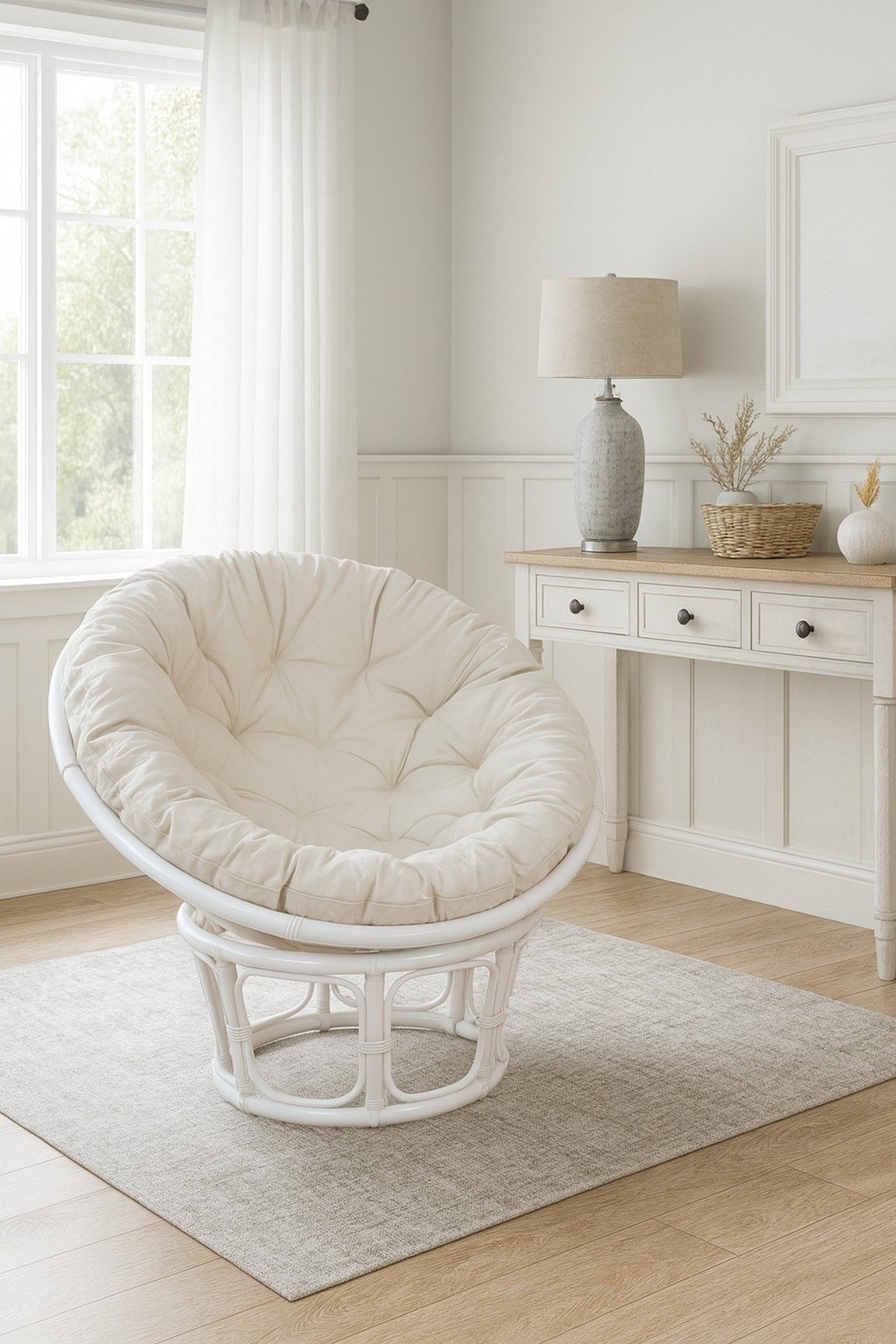 moebel-direkt-online Loungesessel Rattansessel mit bequemer großer Kissenau günstig online kaufen