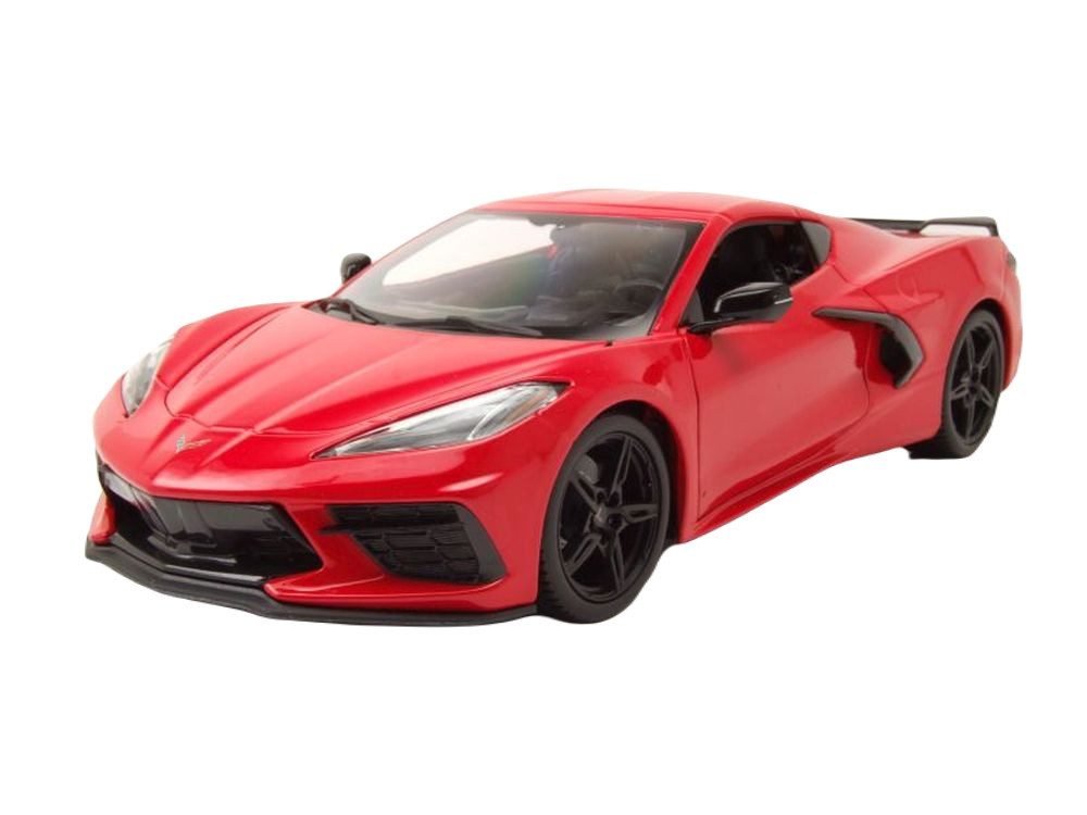 Maisto® Modellauto Chevrolet Corvette Stingray C8 2020 rot, Maßstab 1:18