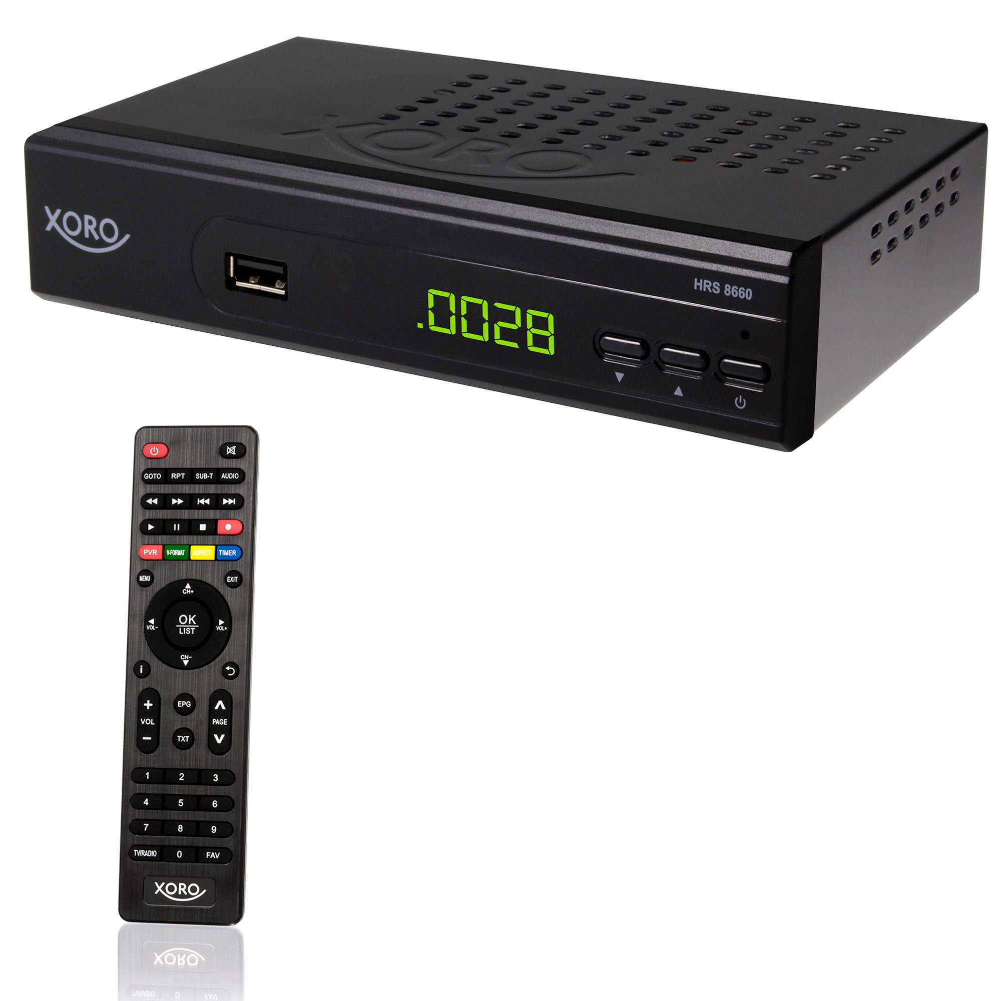 HRS 8660 PVR-Ready, Timeshift, LED-Display, einfache Installation, HD SAT-Receiver