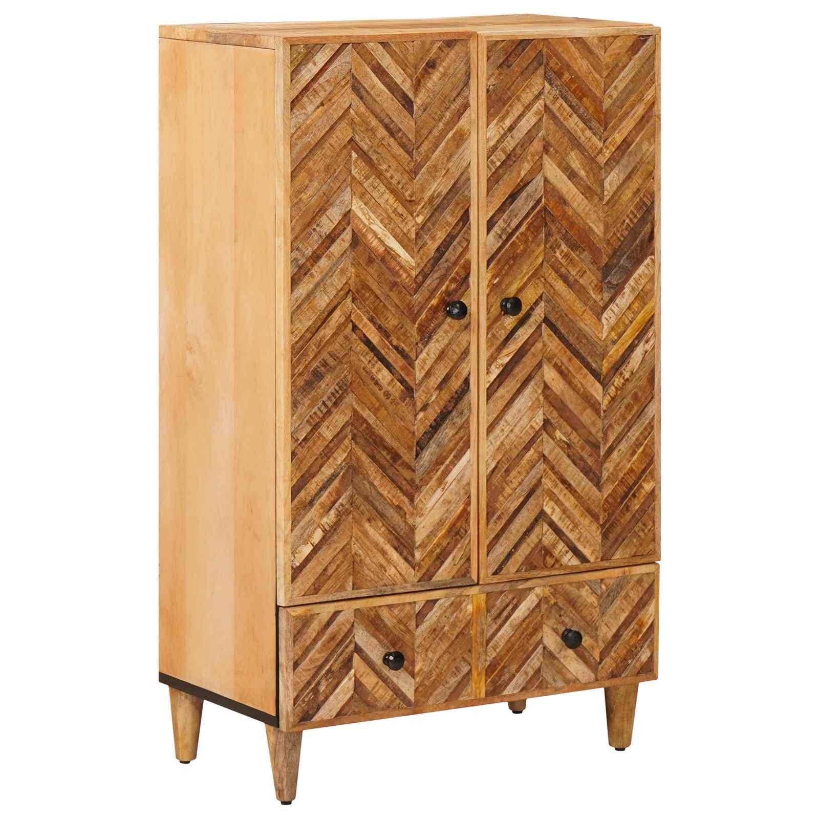 vidaXL Stauraumschrank Stauraumschränke Braun 60 x 33,5 x 100 cm Massivholz (1-St)