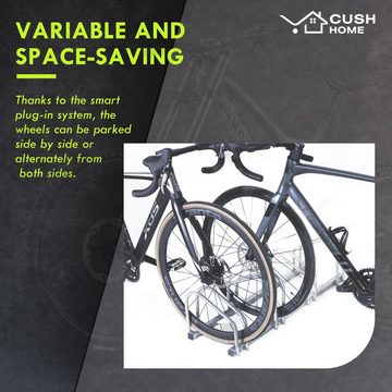 CCLIFE Fahrradständer Fahrradständer Boden für Fahrräder bis 55 mm Eisen Fahrradhalter