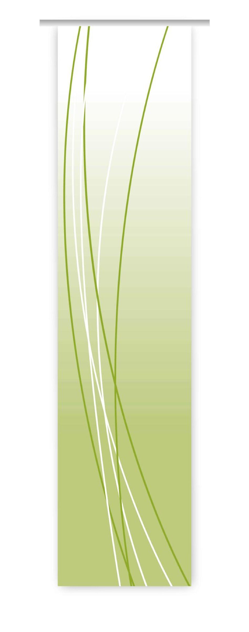 Linea up gardinen-for-life dark Schiebegardine 260x60 cm - HxB B-line, Schiebevorhang green