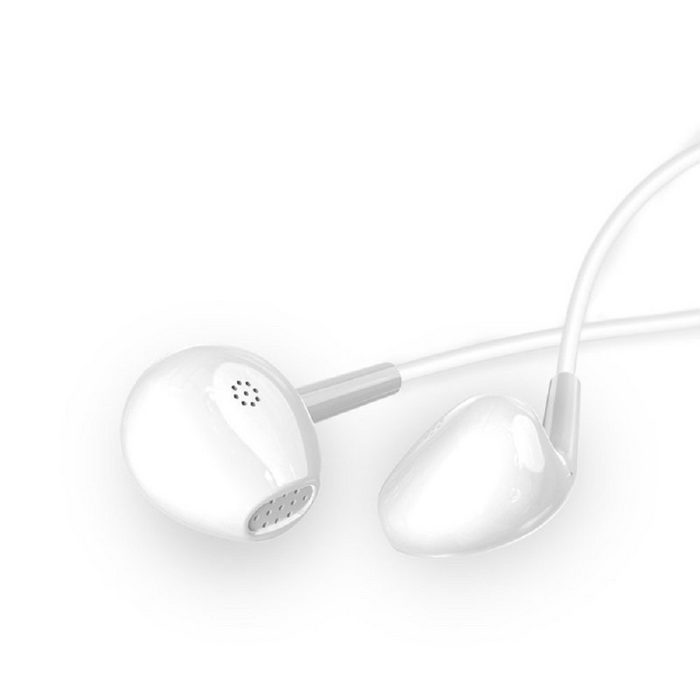 Dudao Dudao Earphones In-Ear Ohrhörer mit Fernbedienung und Mikrofon minijack 3 5 mm Anschluss in Weiss In-Ear-Kopfhörer RN10361
