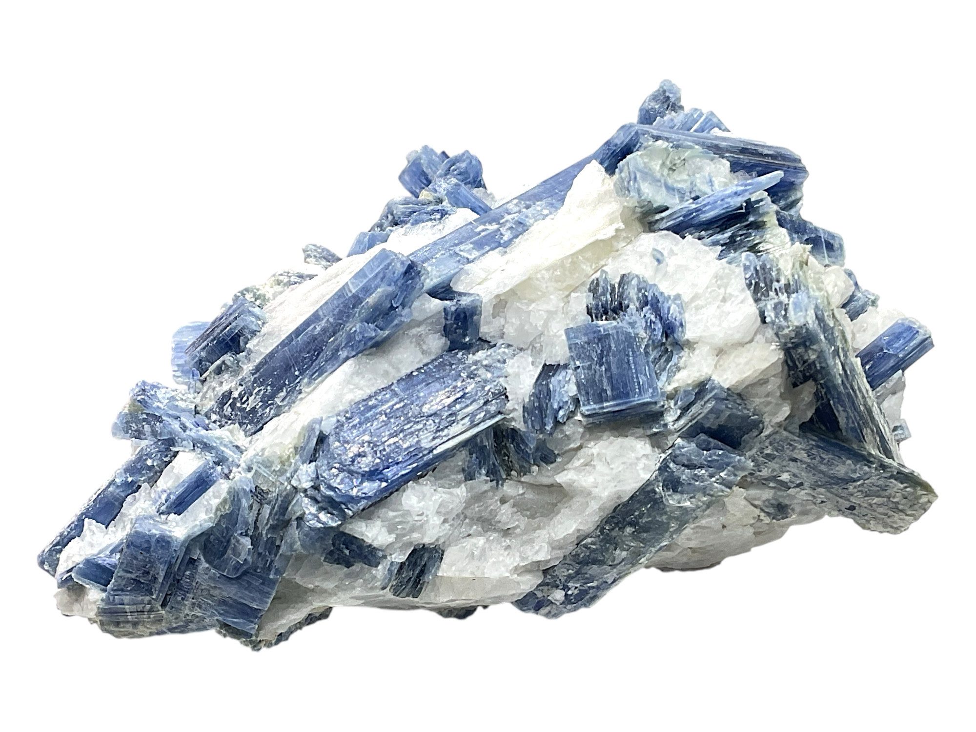 Steinfixx® Mineralstein Kyanit Edelstein in fantastischer Qualität I 13x9x7 cm 721gr., (Unikat-Masterpiece 1673, 1-St., Absoluter Blickfang, ein Wunder der Natur), Brasilien