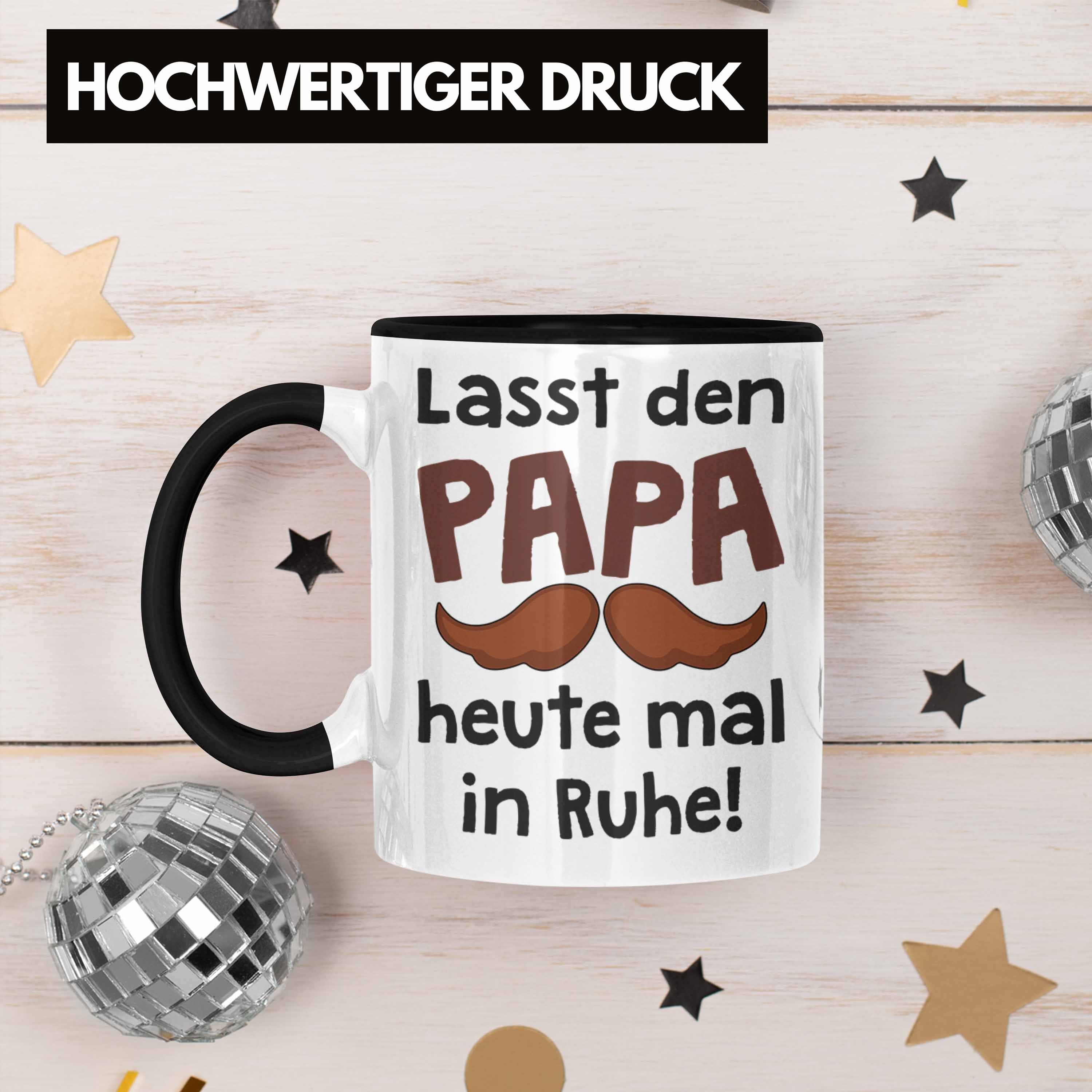 von Tasse Trendation Tasse Kaffeetasse Papa mit Bester - Sohn Trendation Spruch Papa Vatertag Geschenk Geschenk Schwarz Vater