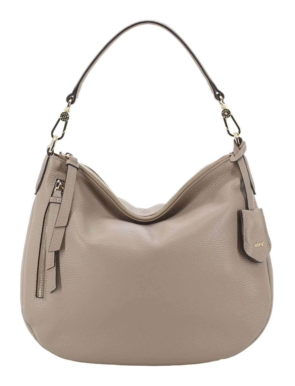 Abro Schultertasche Hobo Juna (Set, 2-tlg), aus echtem Leder