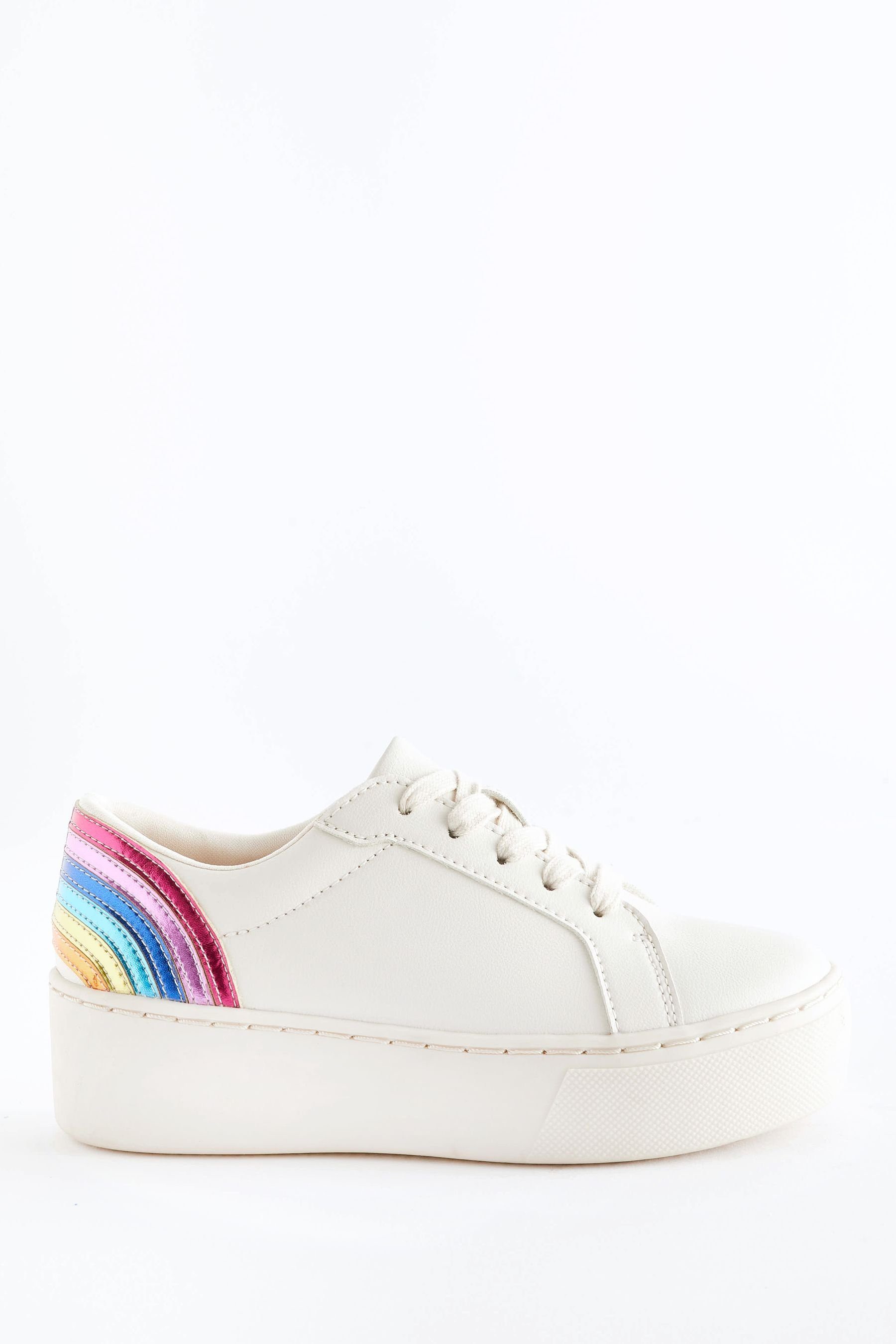 Next Kompakte Sneaker mit Keilabsatz Sneaker (1-tlg) White Rainbow
