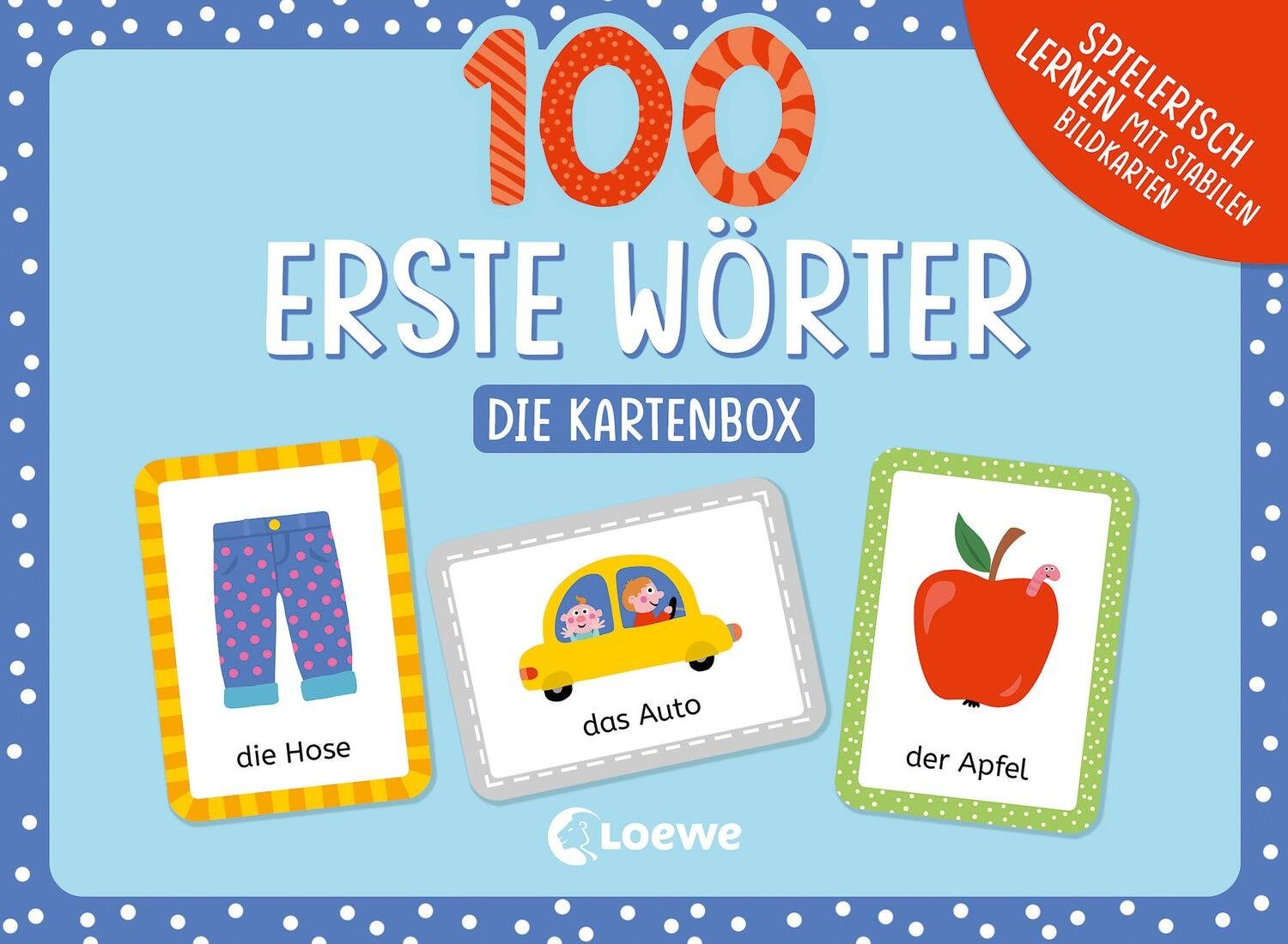 Spiel, Loewe erste Wörter Kartenbox Die 100 -