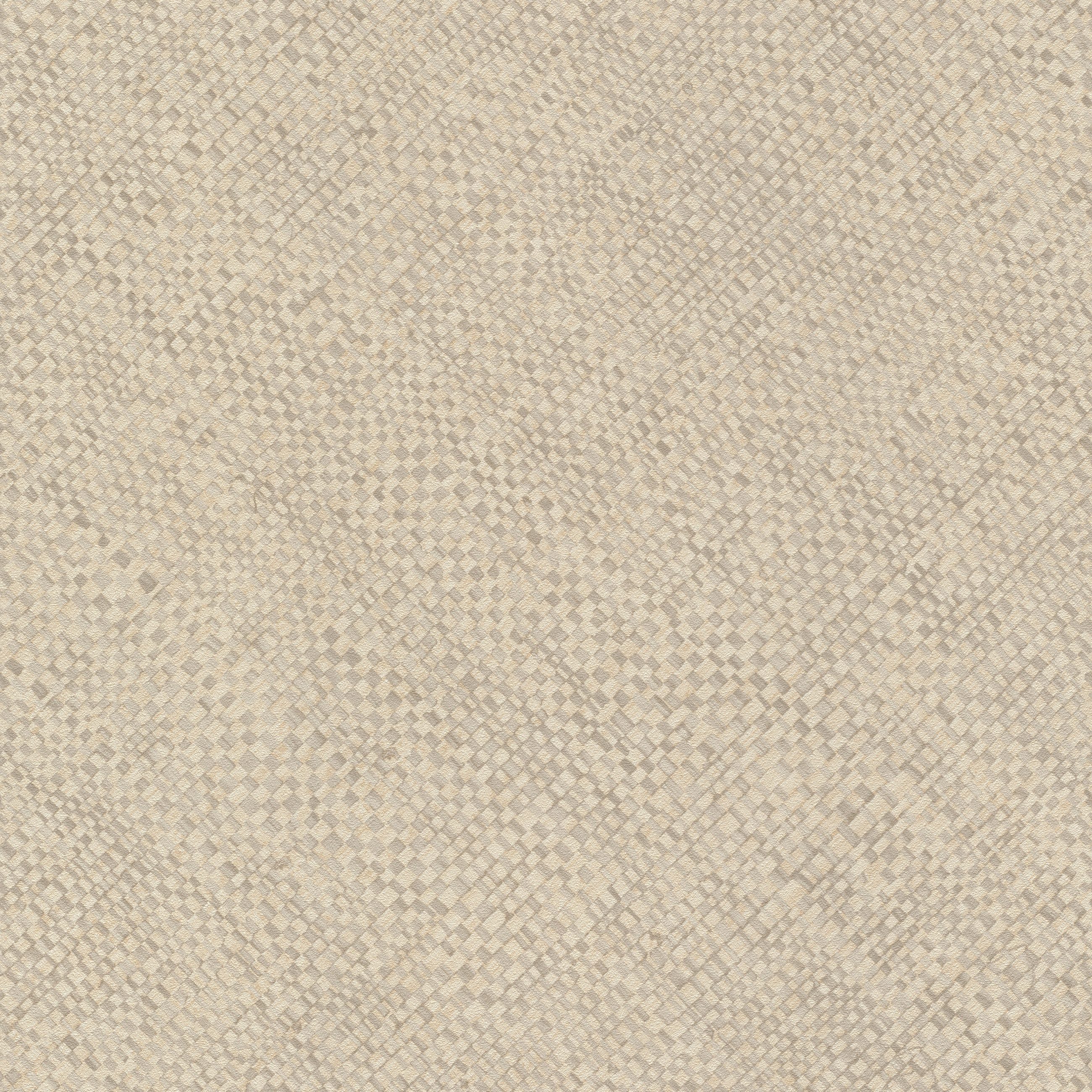 Rasch Vliestapete mit Flechtoptik in Hell-Beige - Feine Gewebeoptik, strukturiert, Flechtoptik, matt, Ton-in-Ton, geometrisch, (1 St), gewebte Optik