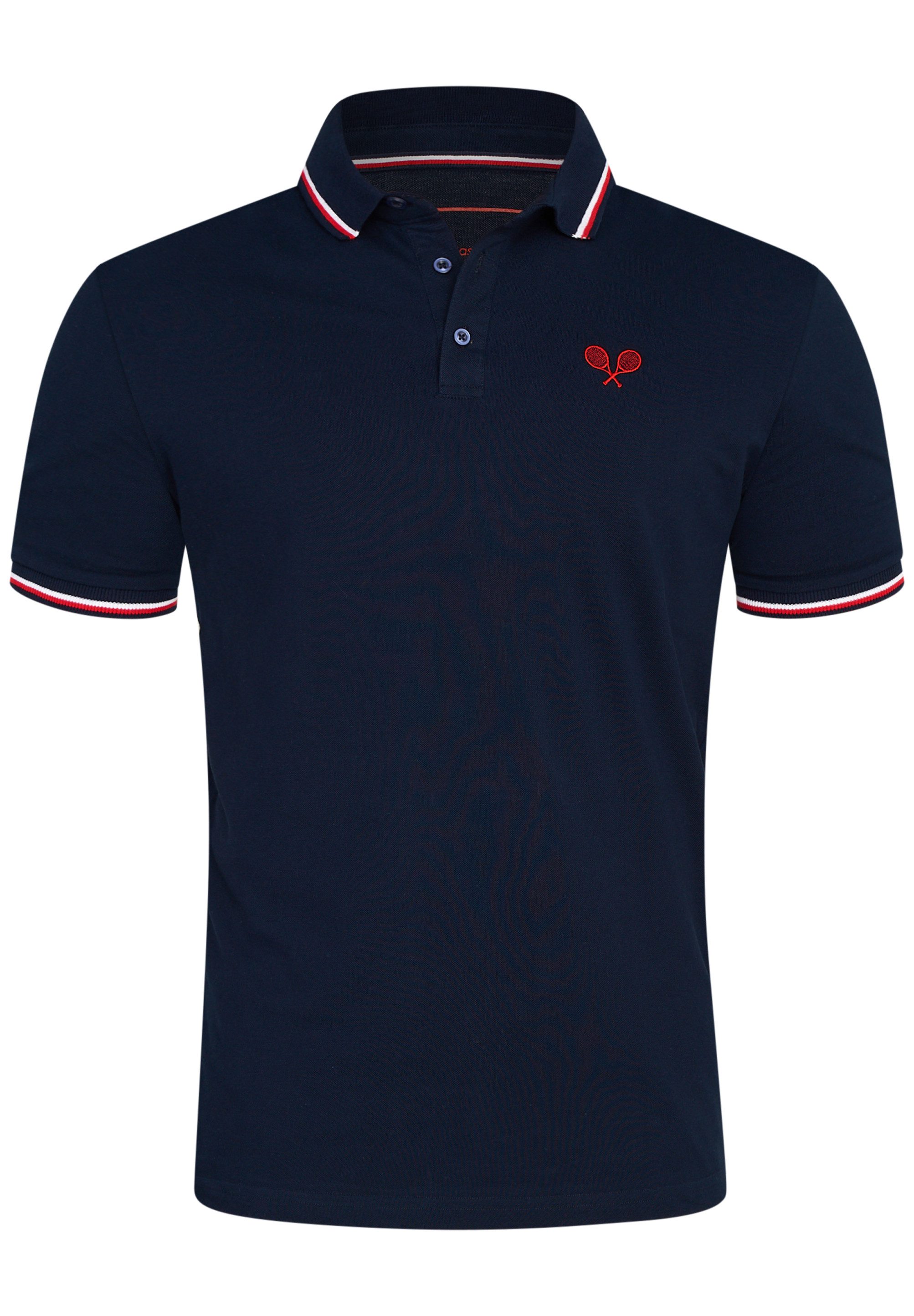Rello & Reese Poloshirt RRTAOS Herren Kurzarm Polo-Hemd T-Shirt in Piqué-Qu günstig online kaufen