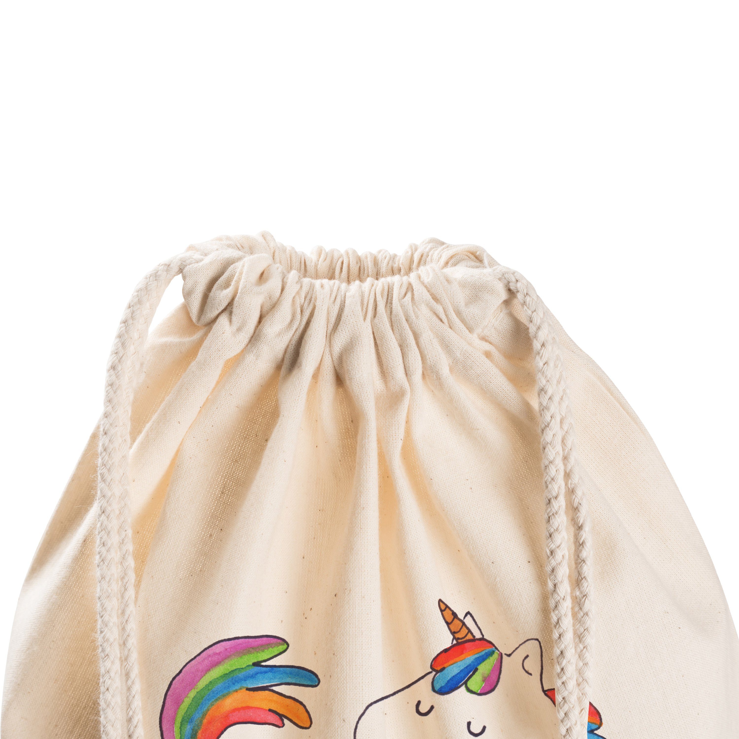 Panda Geschenk, Einhorn Transparent (1-tlg) - Sportbeute Sporttasche Mr. Mrs. & stolzierend Sporttasche, -