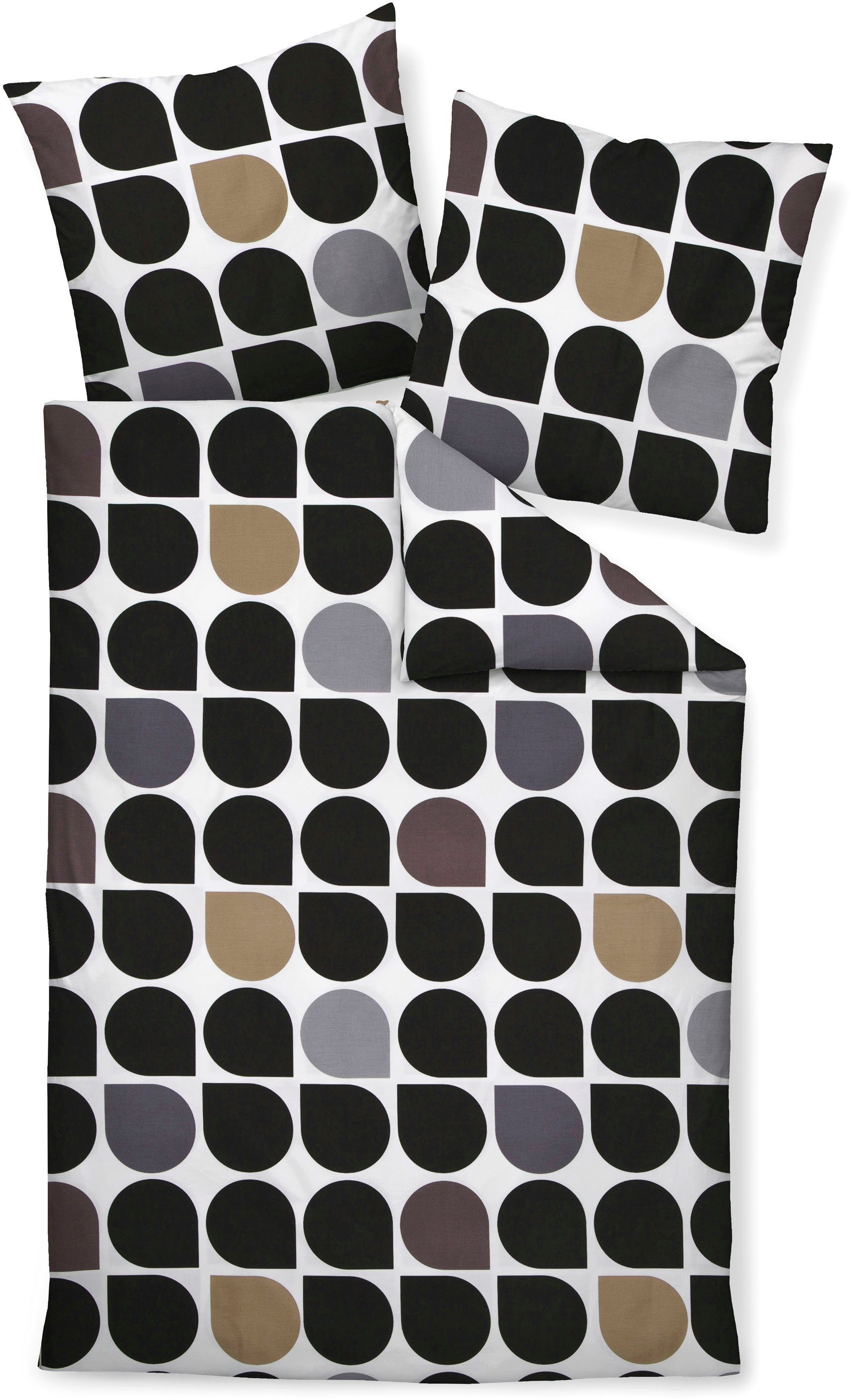 Janine Bettwäsche J. D.87093 02 200x220 2x80x80, Mako-Satin, mit Reißverschluss