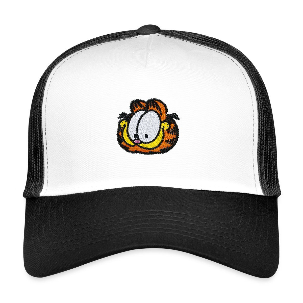 Trucker Cap Garfield Als Stick-Design Trucker Cap