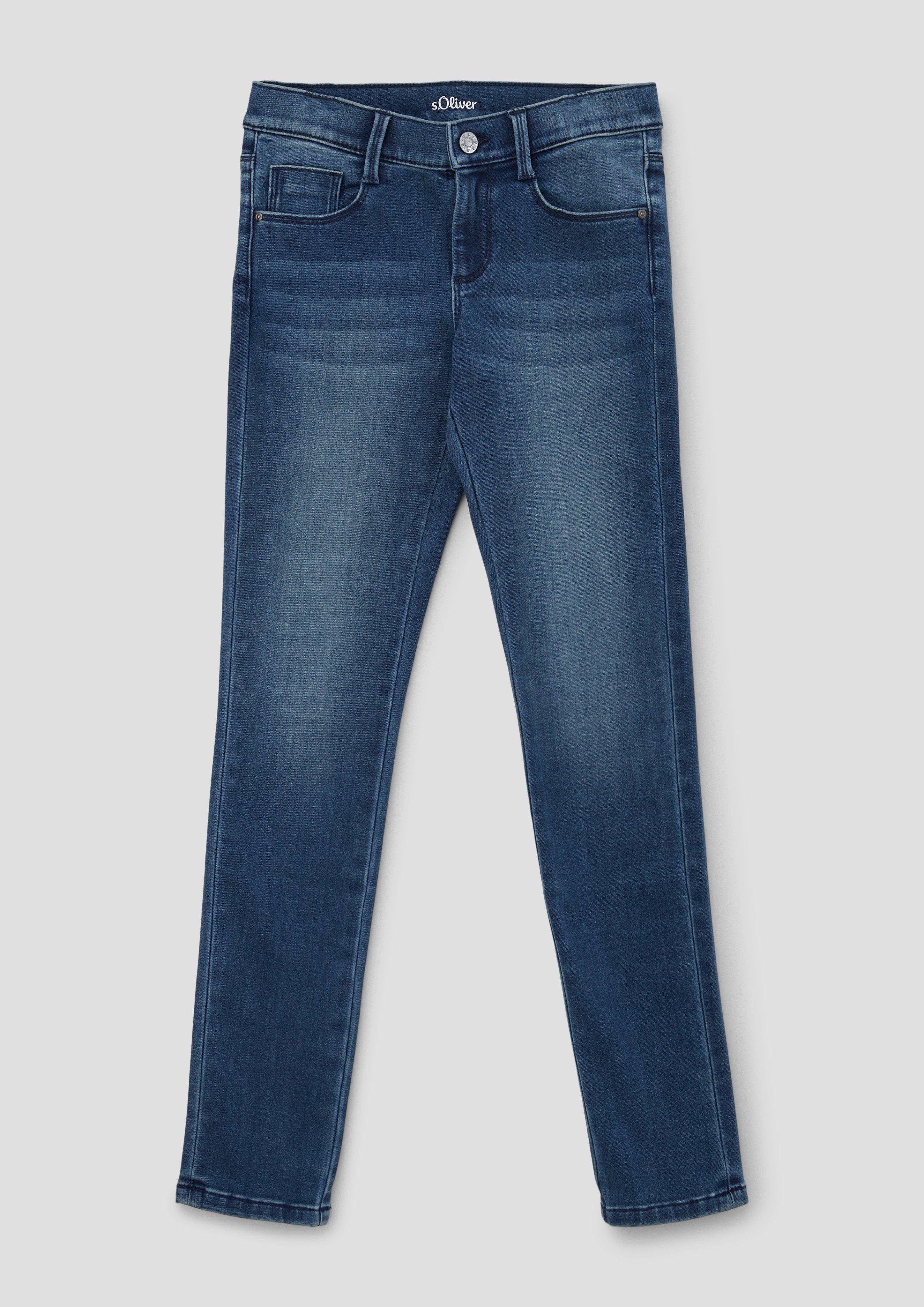 s.Oliver Stoffhose Jeans Suri / Regular Fit / Mid Rise / Slim Leg Waschung