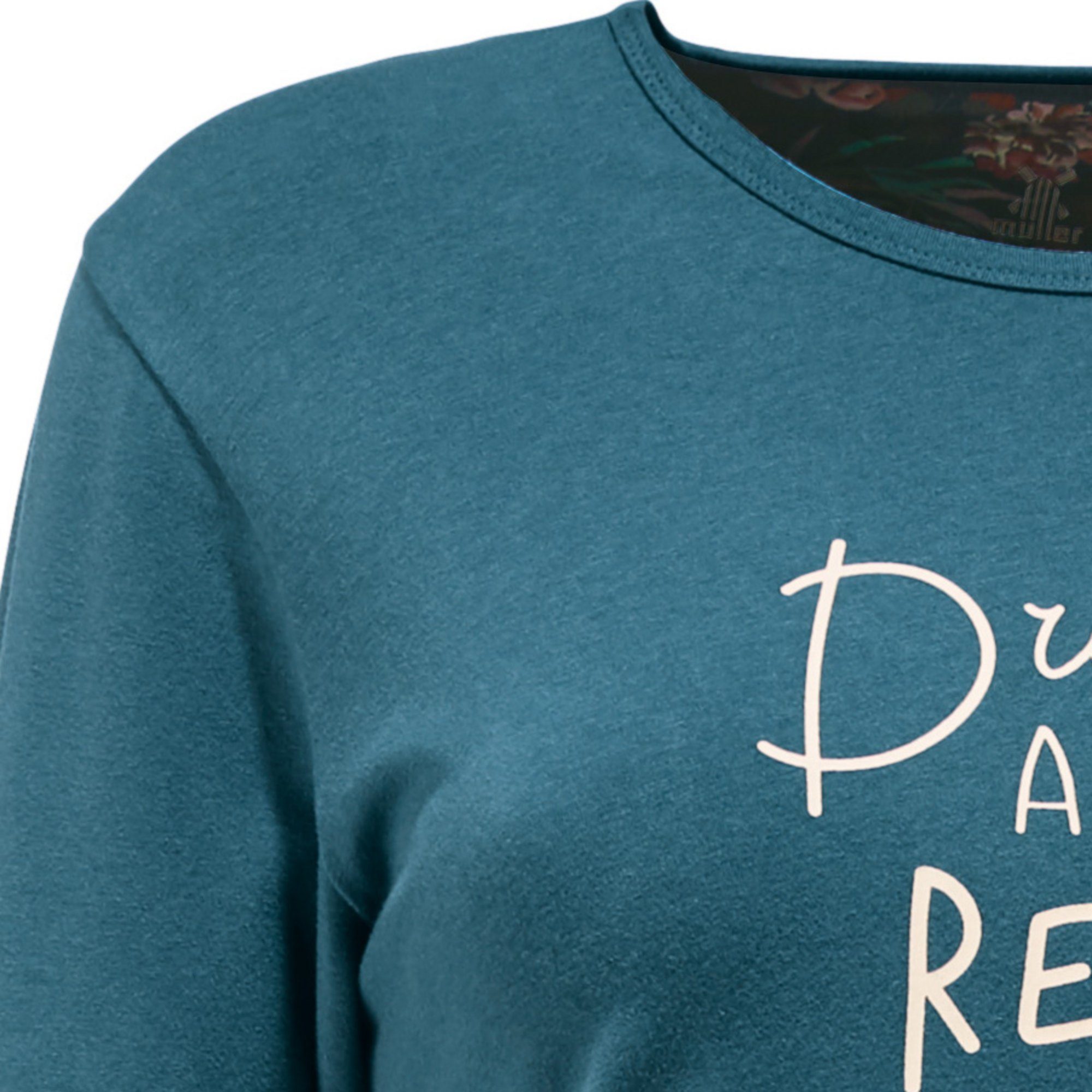 Erwin Müller Pyjamaoberteil Damen-Langarmshirt Single-Jersey Uni