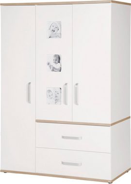 roba® Babyzimmer-Komplettset Pia, (Set, 3-St., Kinderbett, Schrank, Wickelkommode), breit; mit Kinderbett, Schrank und Wickelkommode