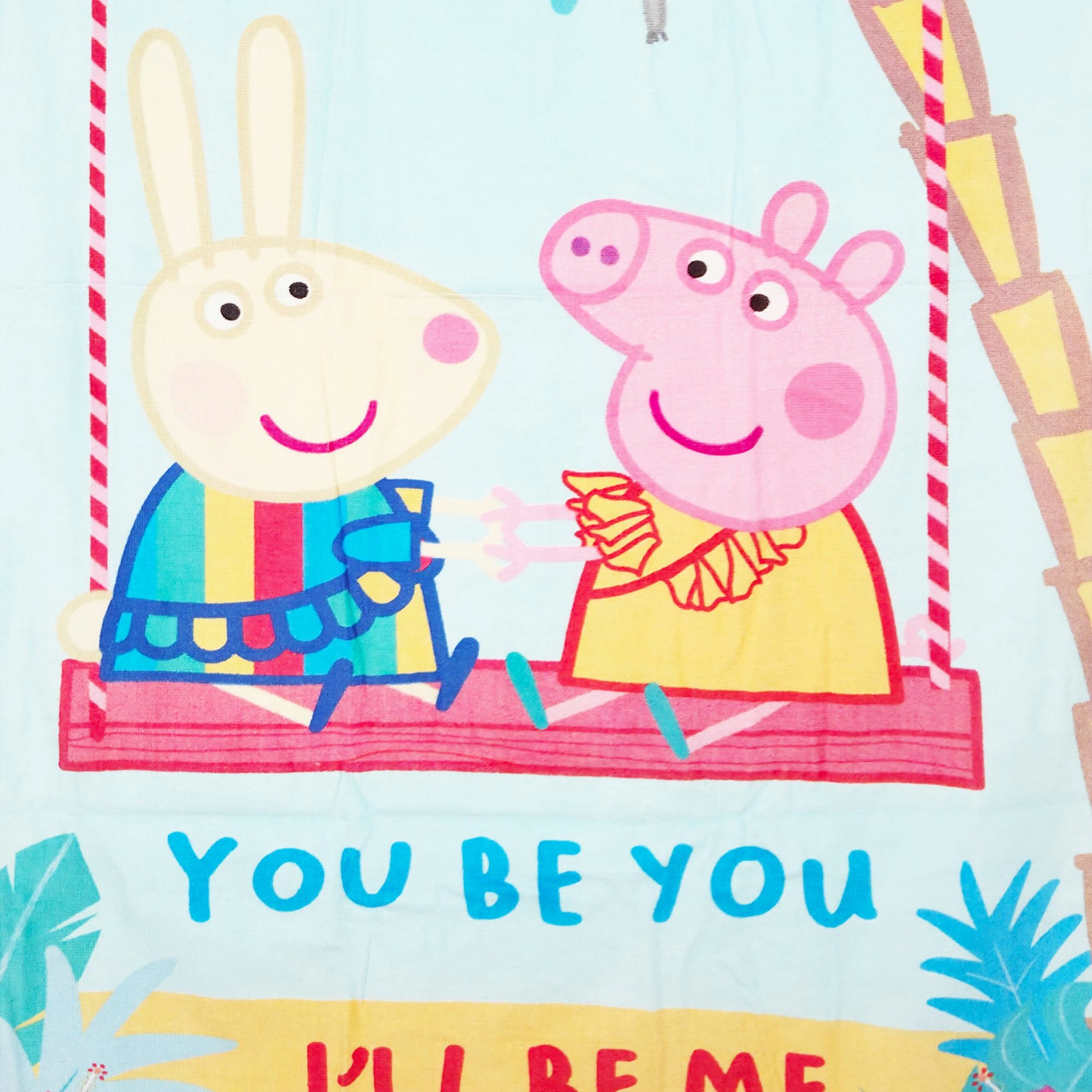 Peppa Pig Strandtuch Peppa Wutz Pig Luisa Löffel Badetuch XL Handtuch 70x14 günstig online kaufen