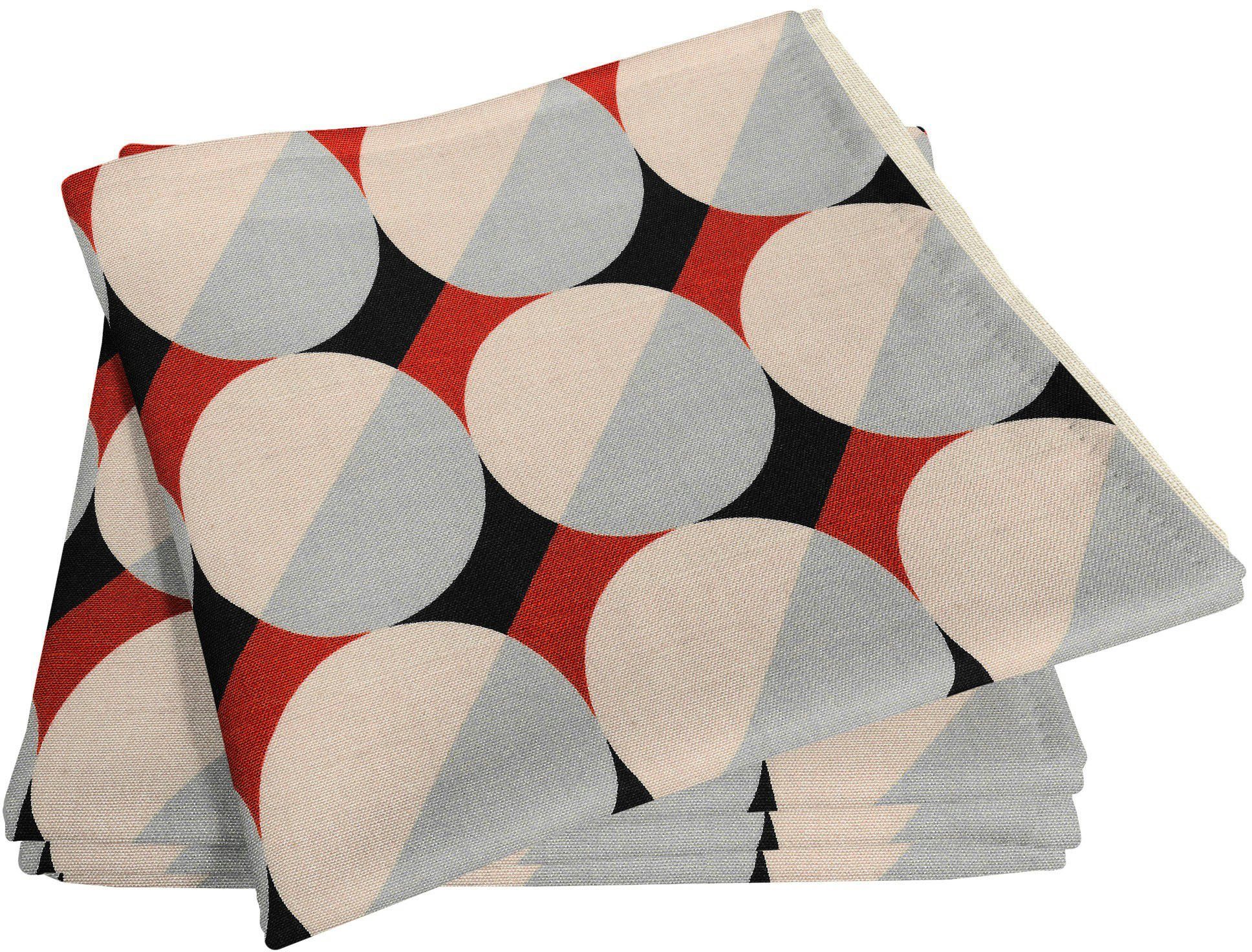 Adam Stoffserviette Circles, (4 St), GOTS organic,zertifiziert durch CERES 0242Made in Germany