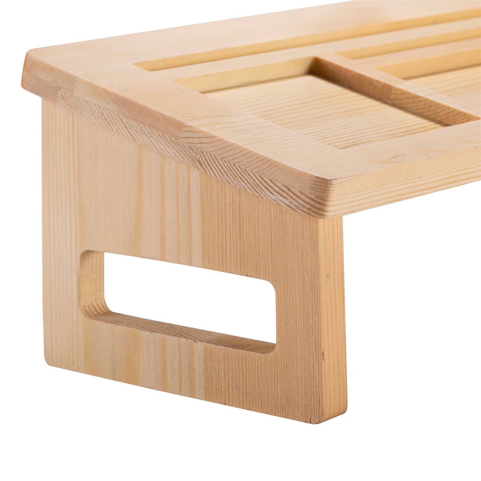 CARO-Möbel Monitorständer ALCUDIA, (Schreibtisch Organizer Aufbewahrung Schreibwaren Regal Kiefer Büro Zuh)