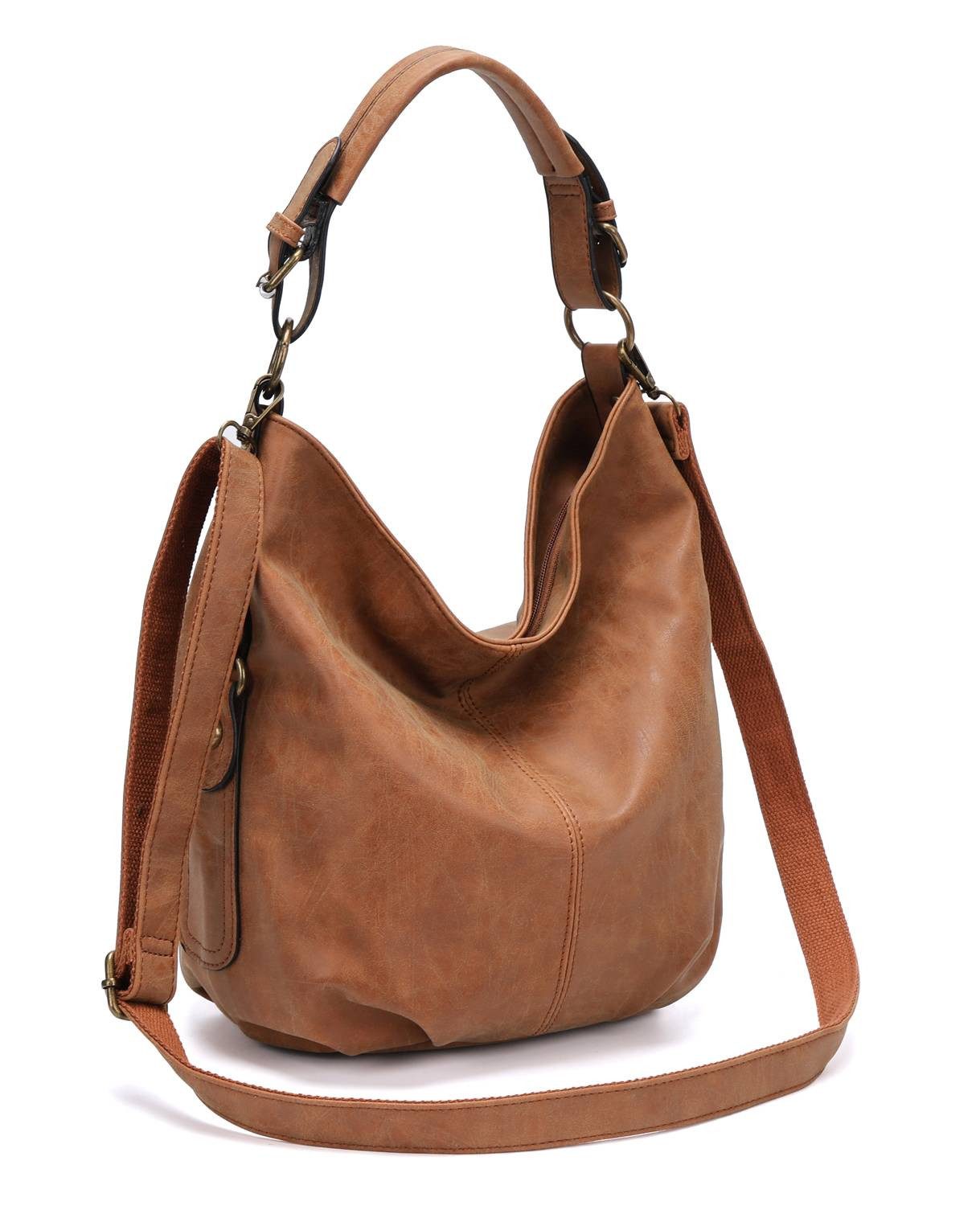 ITALYSHOP24 Schultertasche DAMEN SHOPPER Hobo Bag günstig online kaufen