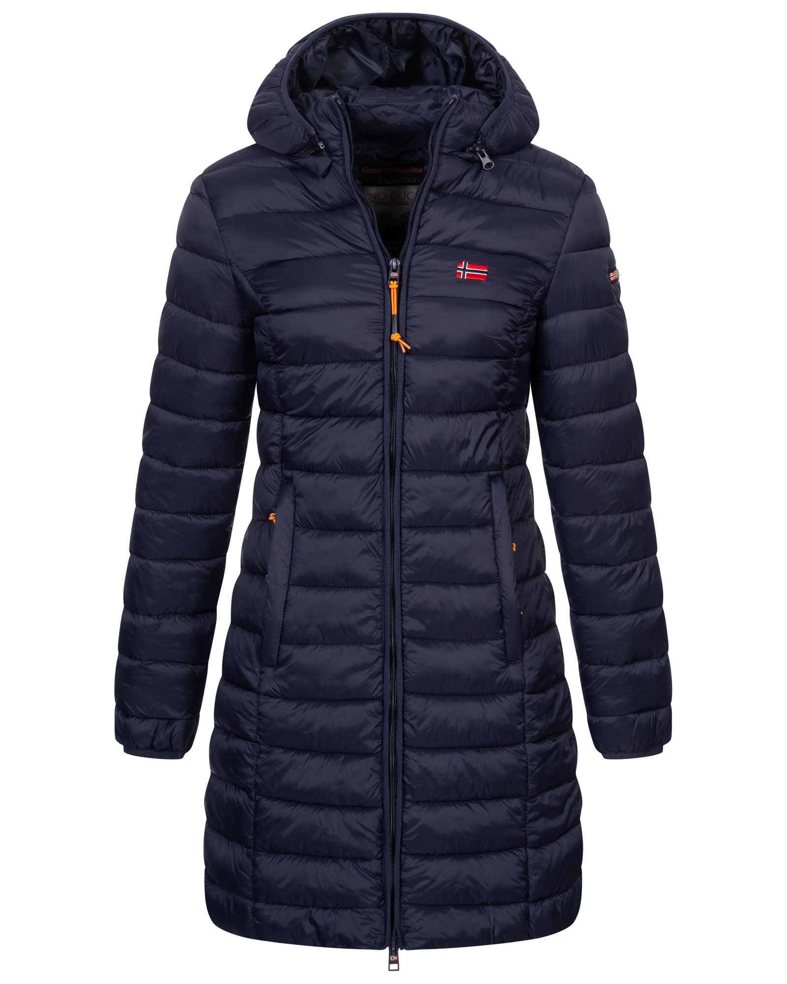 Geographical Norway Steppmantel Winter Jacke Steppjacke Parka Lange Kapuzen günstig online kaufen
