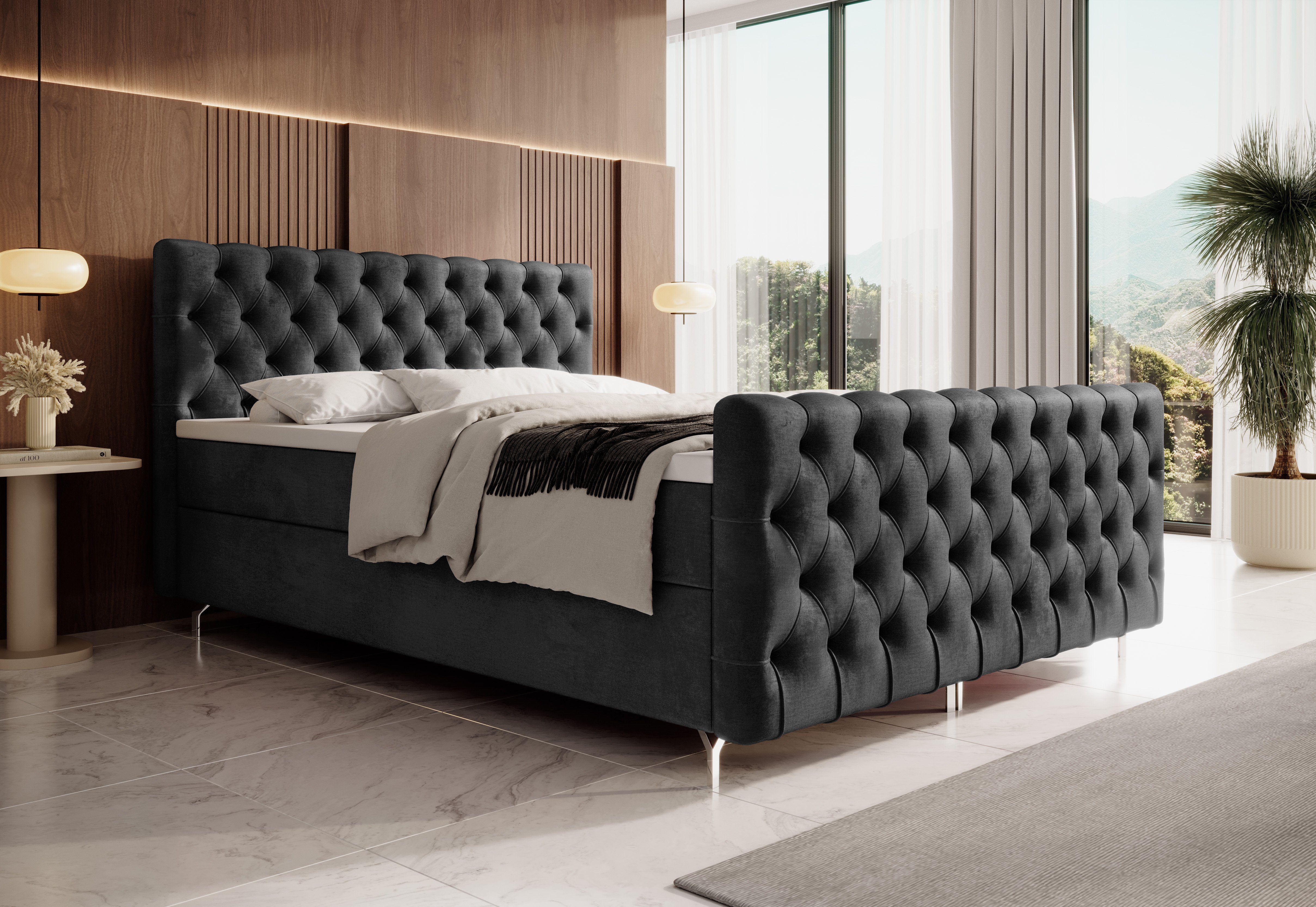 yourhouse24 Boxspringbett Chester Plus (Bonell-Matratze und günstig online kaufen